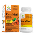 Terry Naturally CuraMed 500mg – Curcumin with Turmeric Essential Oil for Brain, Liver & Immune Support | 60 Softgels