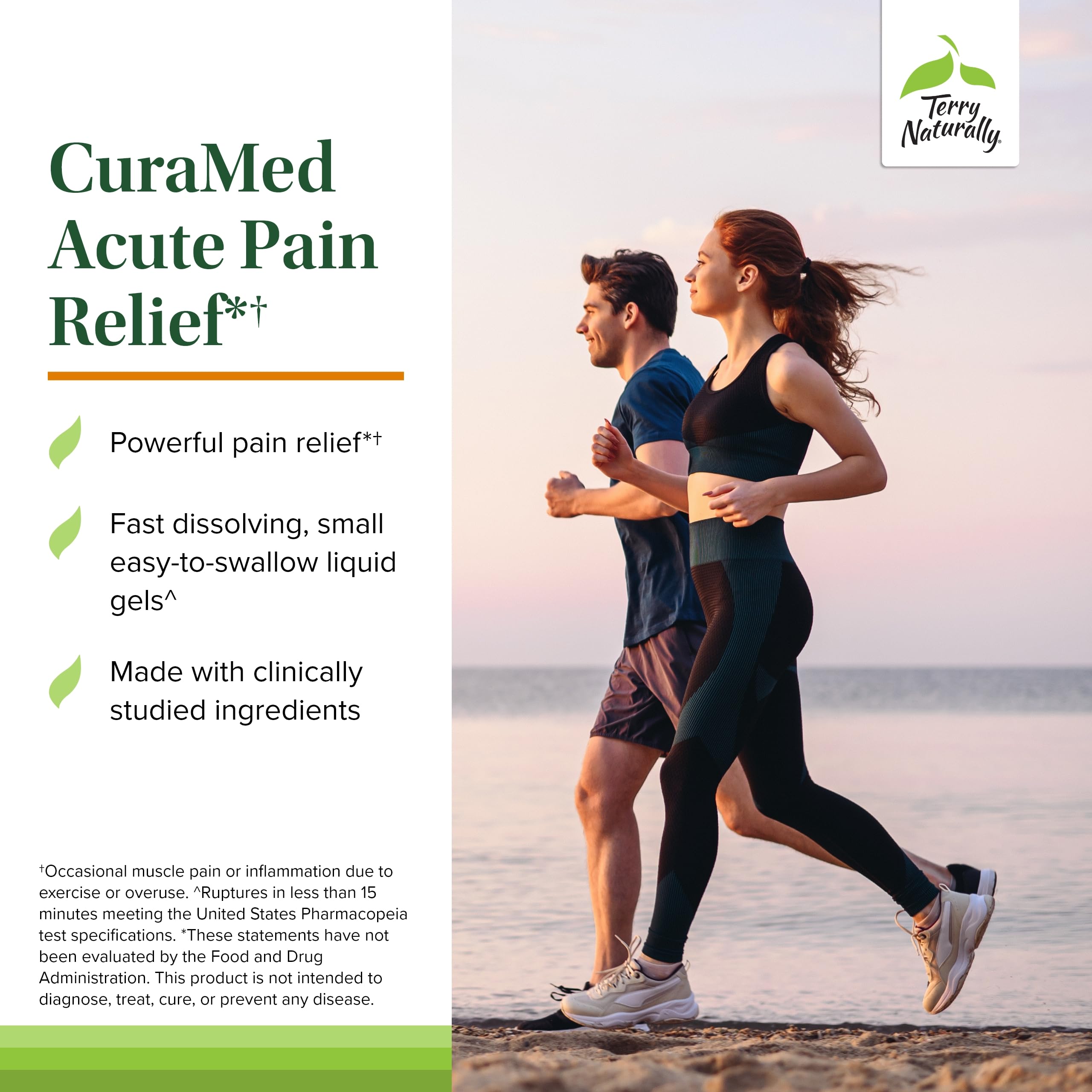 Terry Naturally CuraMed Acute Pain Relief – BCM-95 Curcumin & BOS-10 Boswellia + Black Sesame Seed Oil | 120 Liquid Gels
