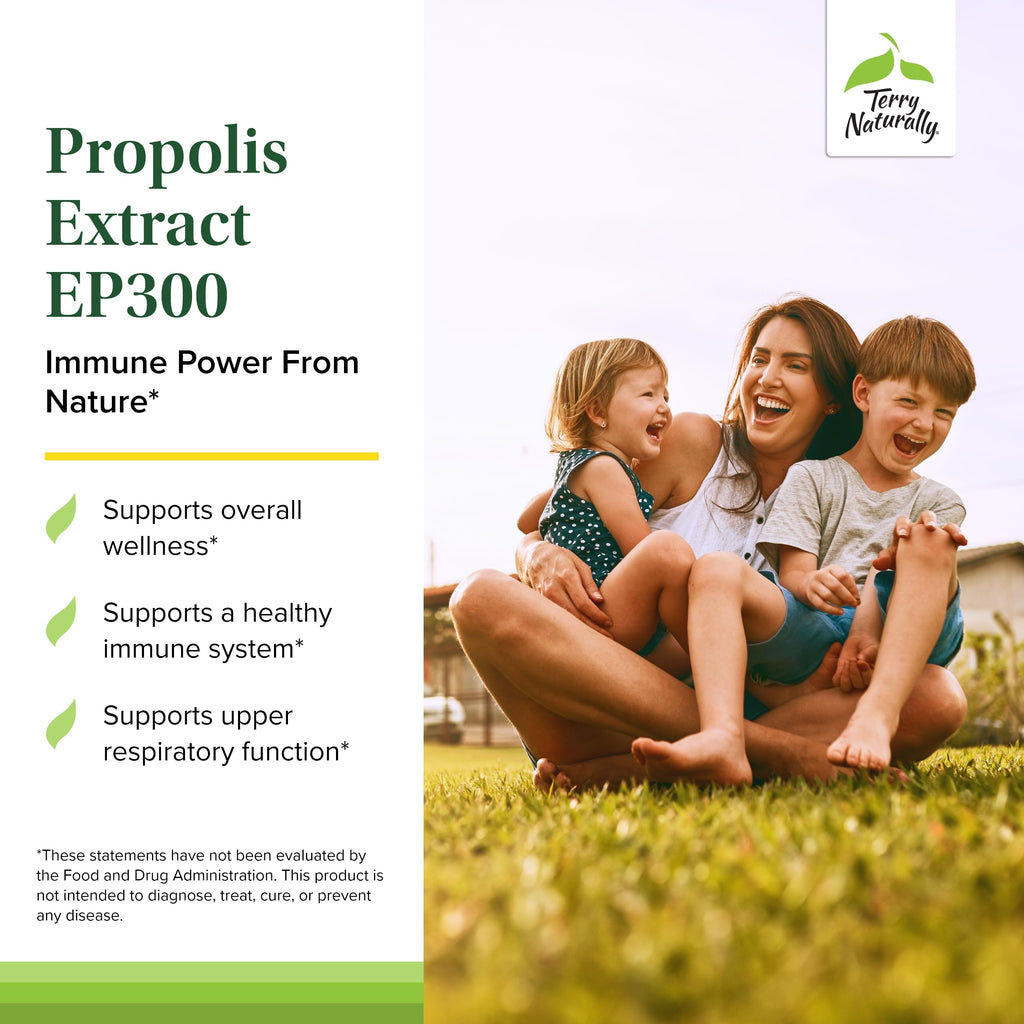 Terry Naturally Propolis EP300 - Immune & Respiratory Support - 60 Capsules