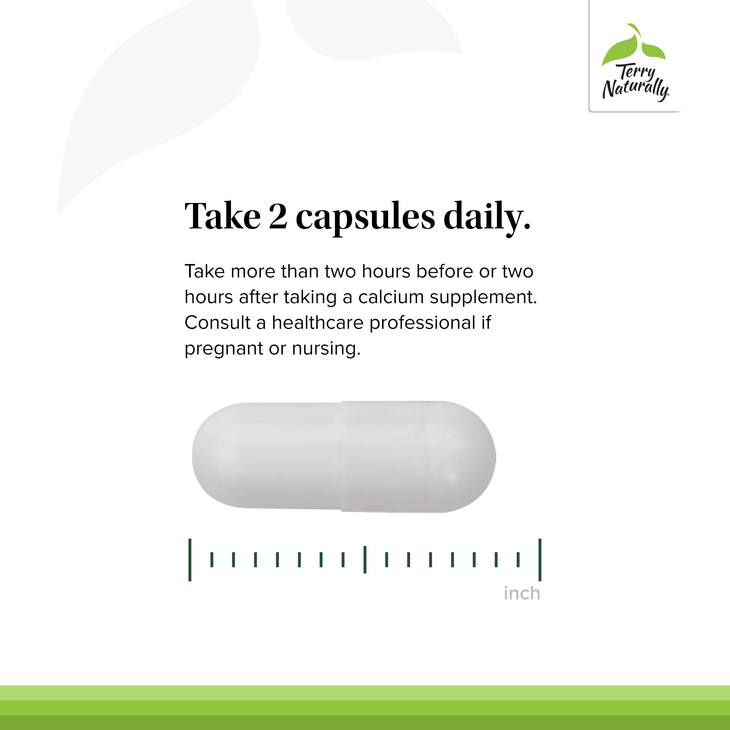 Terry Naturally Strontium – Bone Health & Strength Support | 60 Vegan Capsules