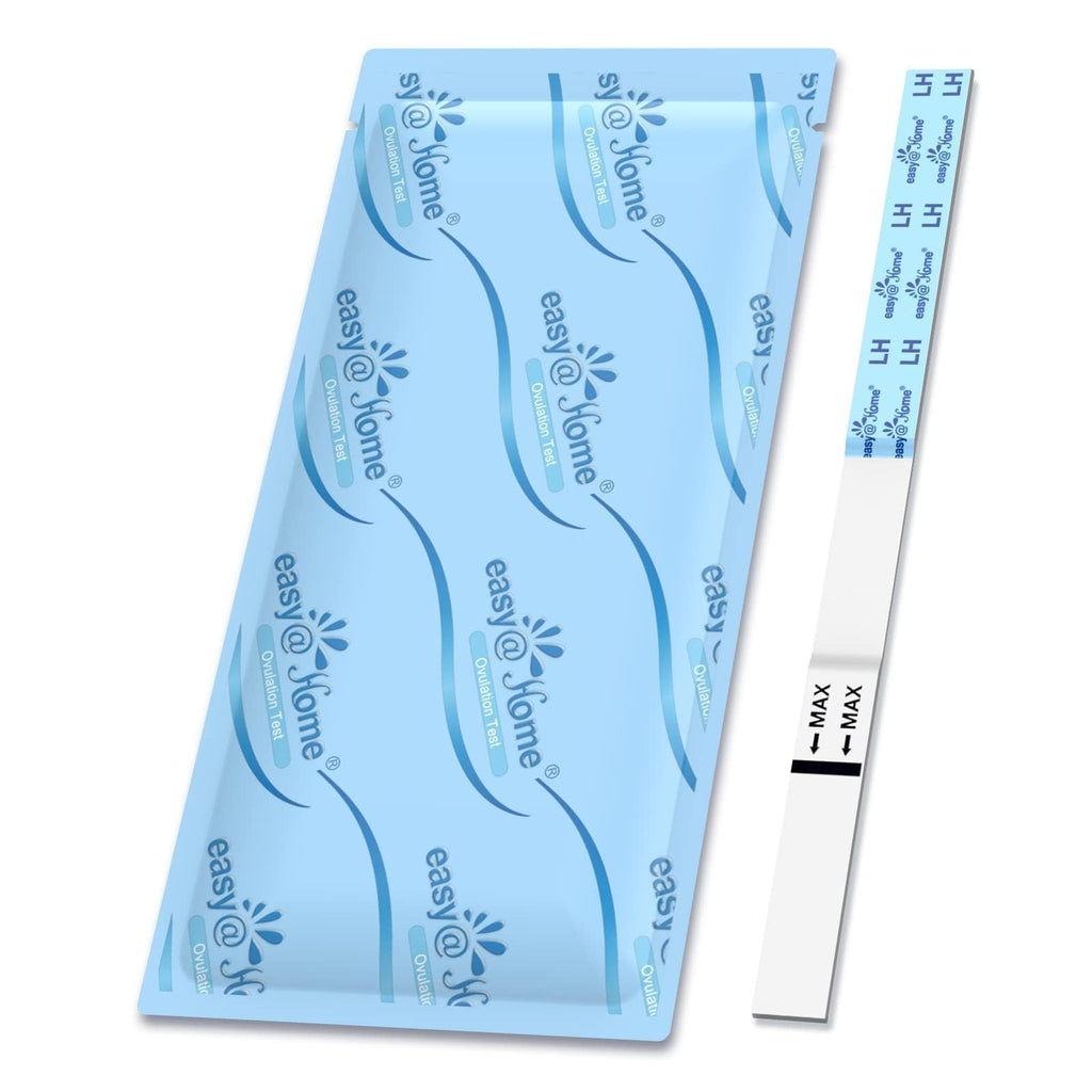 Easy@Home Ovulation Test Predictor Kit - 50 LH Strips + Urine Cups | Accurate Fertility
