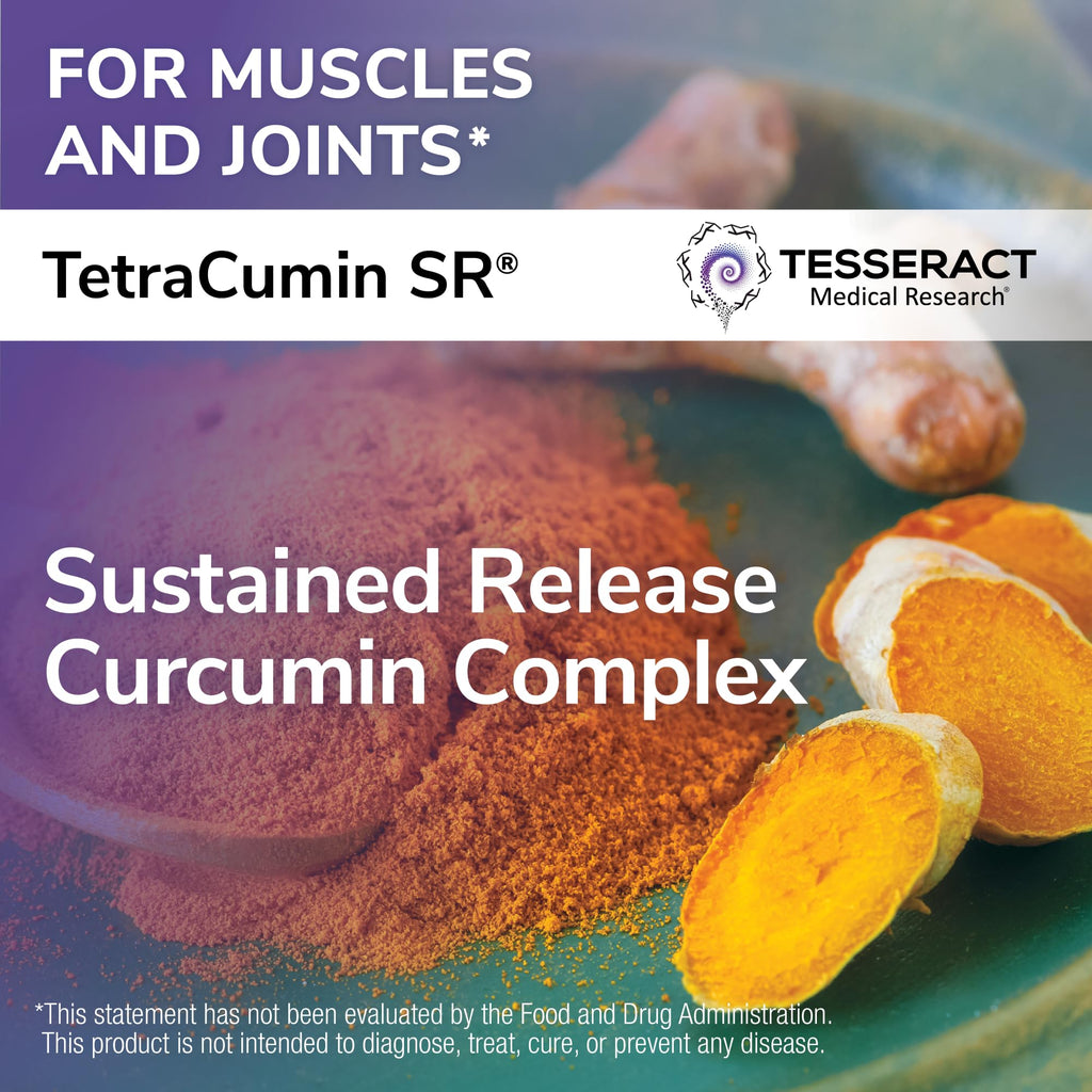 TetraCumin SR Joint Support – Sustained Release Turmeric Curcumin | 120 Capsules