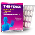 THE-FENSE Beta-Glucan, Vitamin C - Zinc - Immune Support, Gluten-Free, Non-GMO - 60 Caps