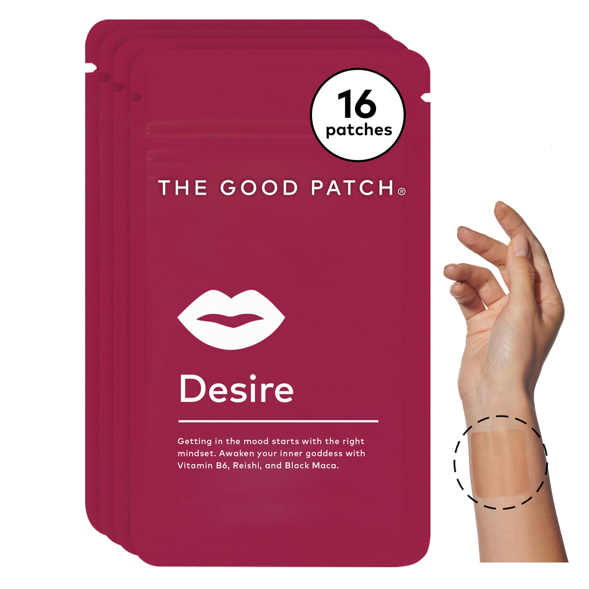 The Good Patch Desire Patches – Get in The Mood, Plant-Powered Wellness