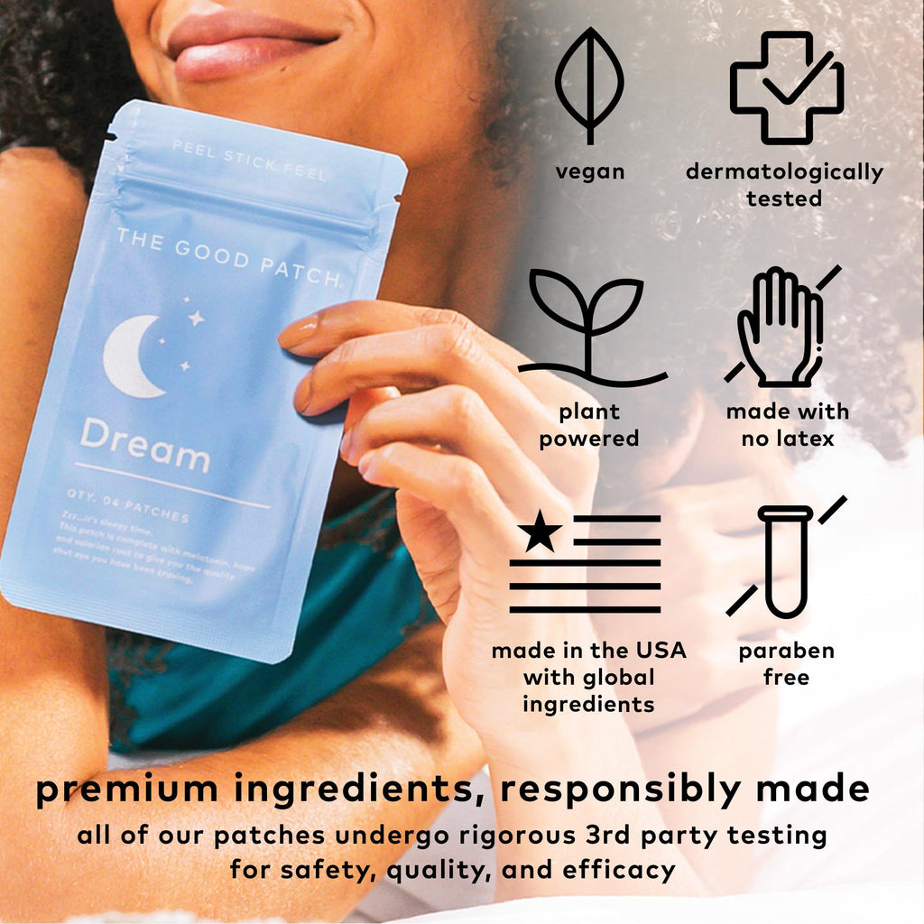 The Good Patch Plant Powered Sleep Support - Melatonin Dream Patch (24 Patches)