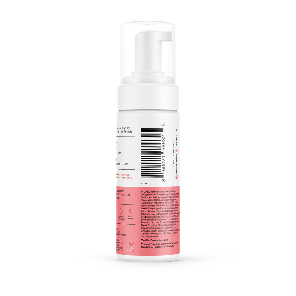 The Honey Pot Company Bergamot Rose Feminine Wash – pH-Balanced, Plant-Based, Sensitive Skin