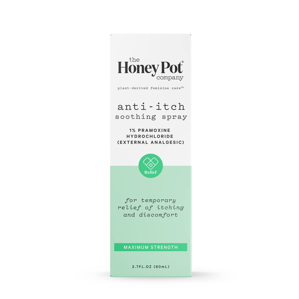 The Honey Pot Company - Feminine Anti-Itch Spray Maximum Strength 2.71 fl oz | At Home or On The Go