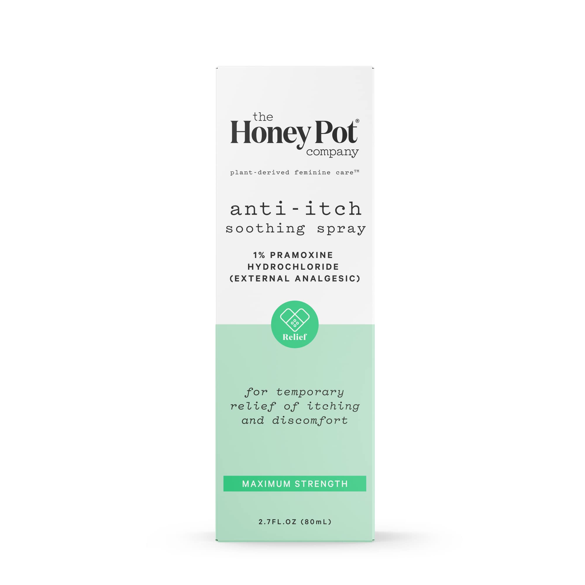 The Honey Pot Company - Feminine Anti-Itch Spray Maximum Strength 2.71 fl oz | At Home or On The Go
