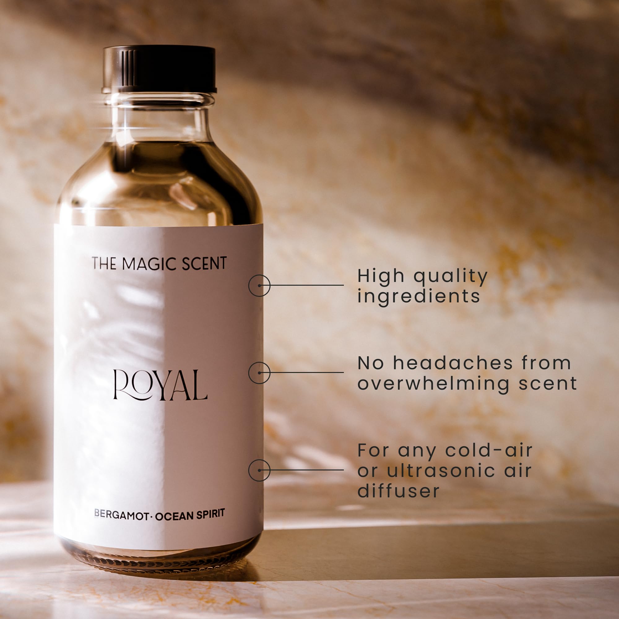 The Magic Scent Royal Hotel Diffuser Oil – 500 ml for Cold-Air & Ultrasonic Diffusers