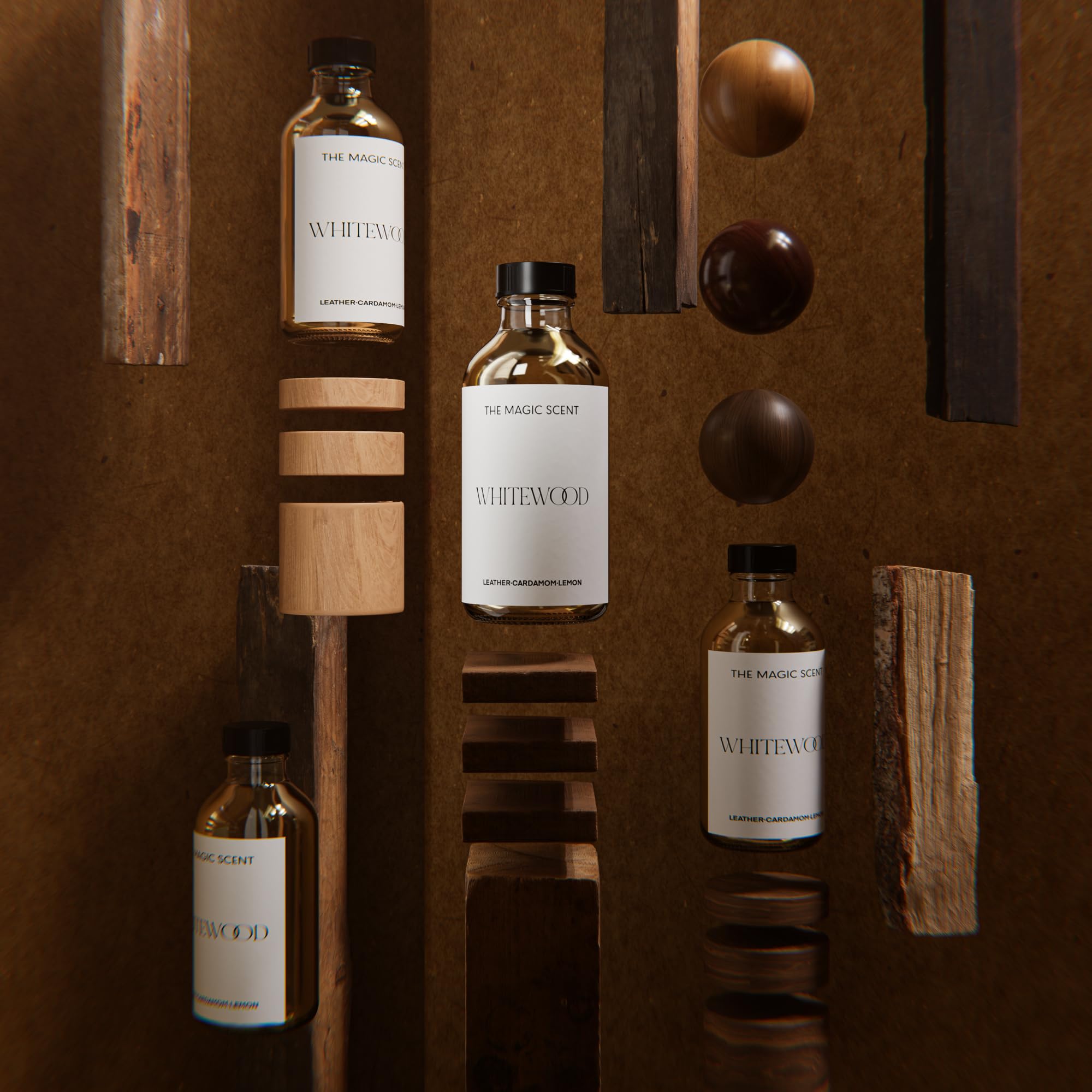 The Magic Scent Whitewood Diffuser Oil - Luxury Hotel & Home Scents Inspired by 1 Hotel Miami Beach (4 fl oz / 120 mL)