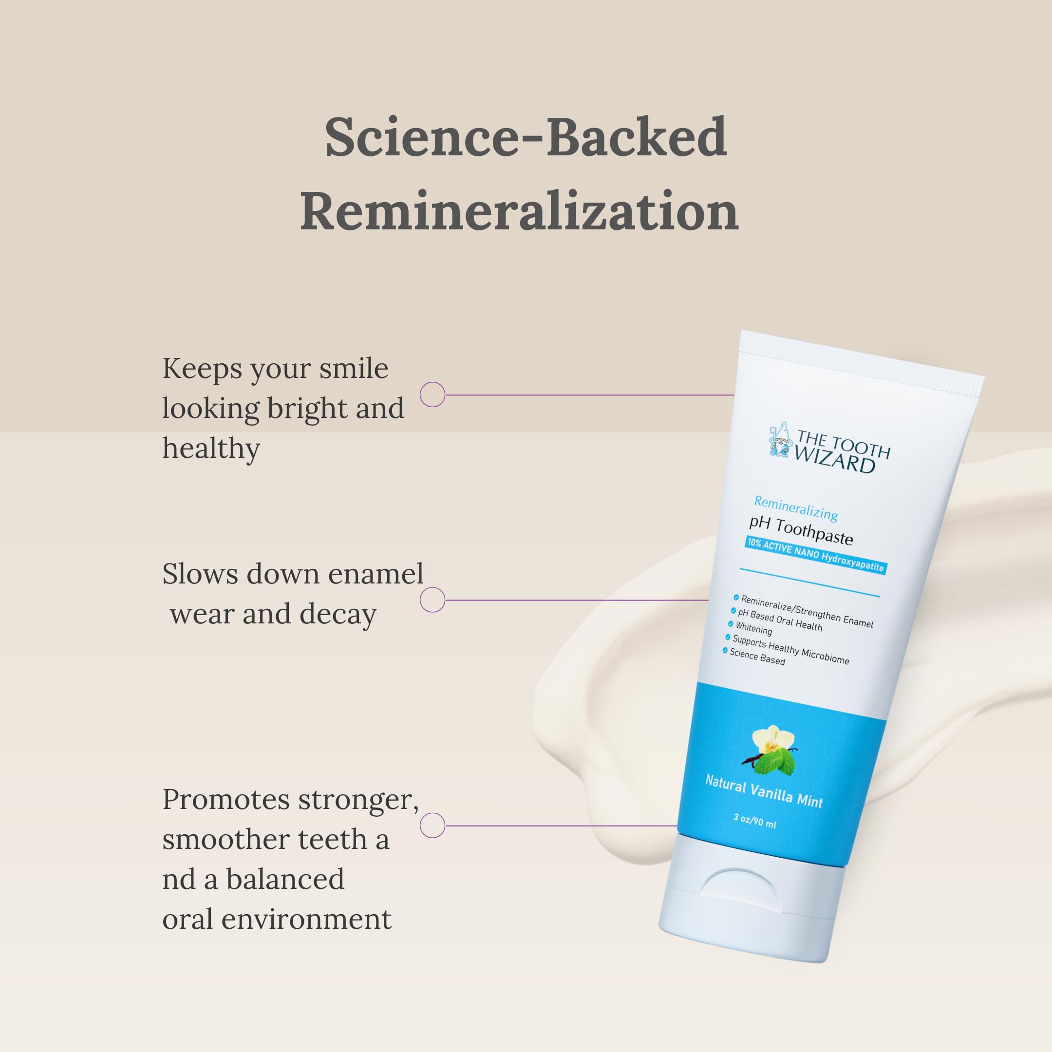 THE TOOTH WIZARD pH Balancing Toothpaste | Vanilla Mint