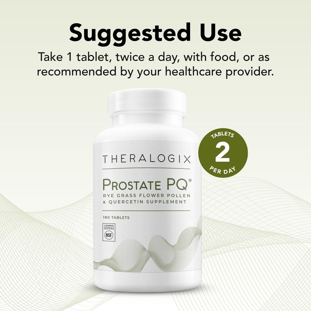 Theralogix Prostate PQ – Rye Grass Pollen Extract & Quercetin, 180 Tablets