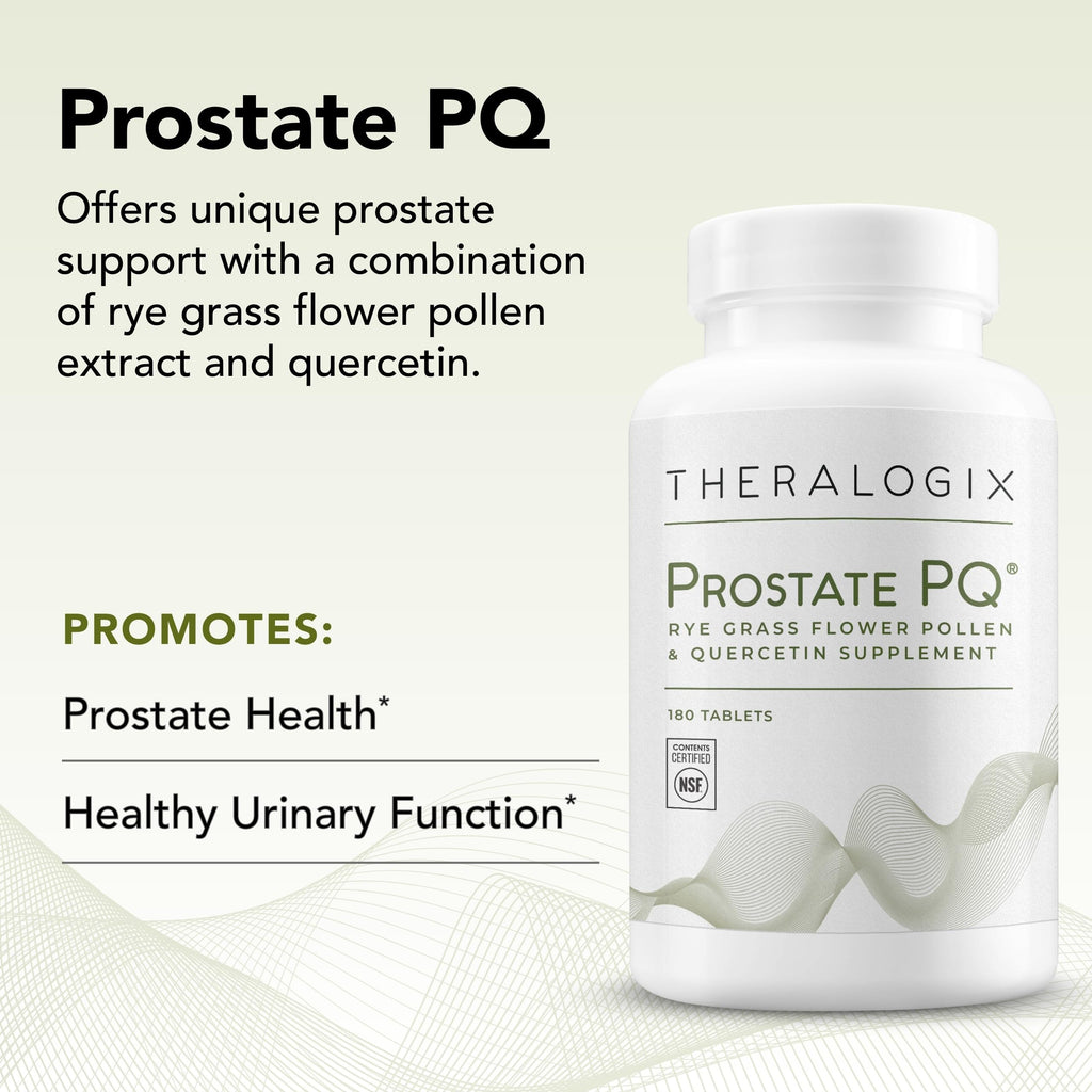 Theralogix Prostate PQ – Rye Grass Pollen Extract & Quercetin, 180 Tablets