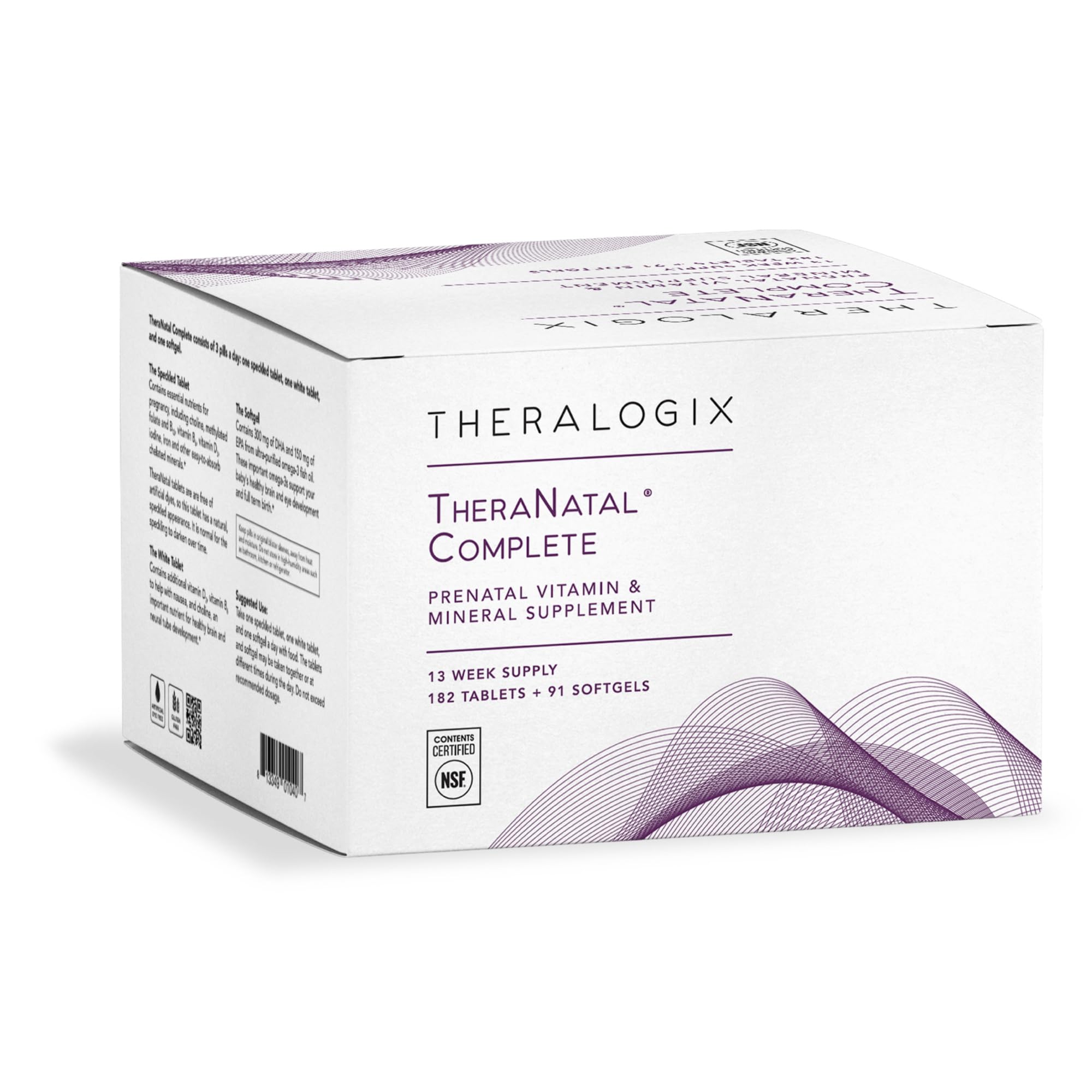 Theralogix TheraNatal Complete Prenatal Vitamin – 91-Day Supply