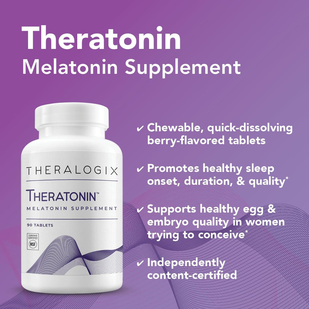 Theralogix Theratonin Melatonin – 90 Tablets | Sleep Support & Female Fertility
