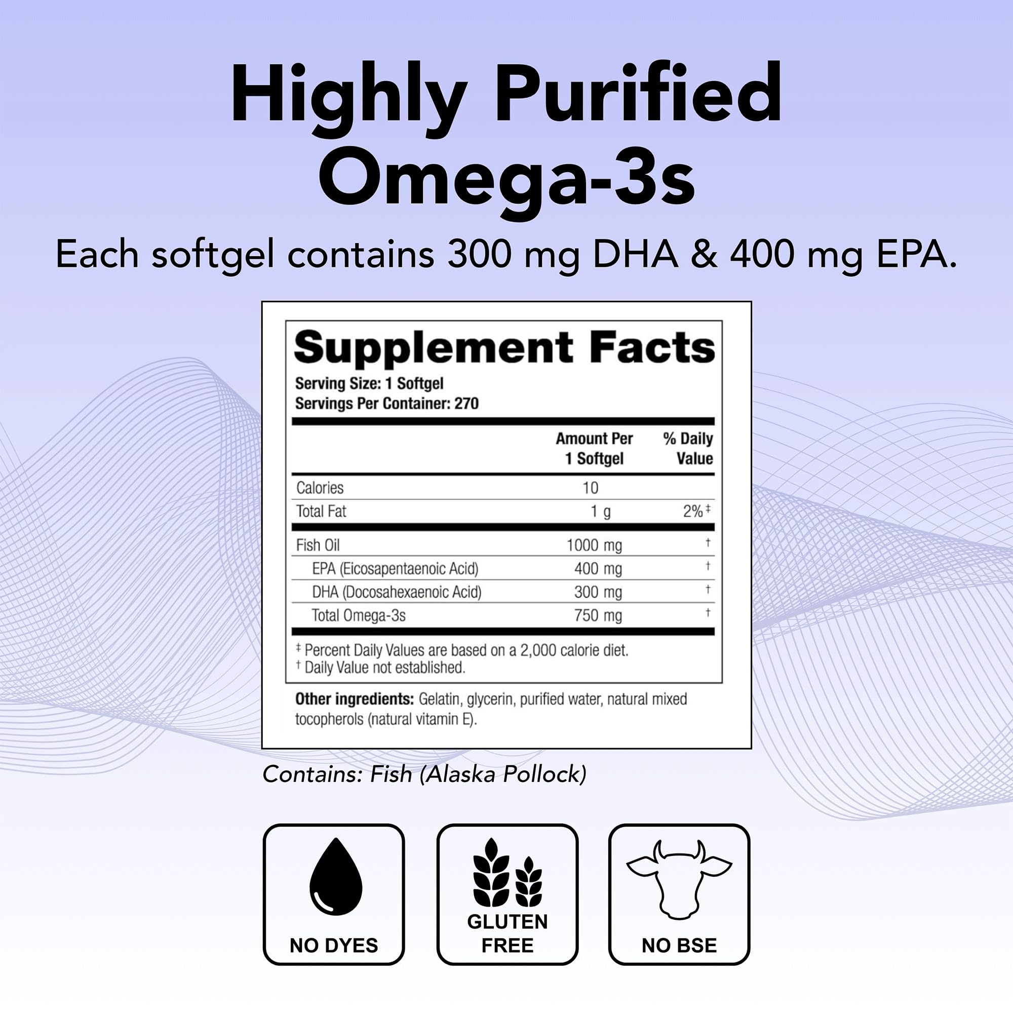 Theralogix TherOmega Omega-3 Fish Oil – 700 mg DHA + EPA, 270 Softgels, Sustainably Sourced & NSF Certified