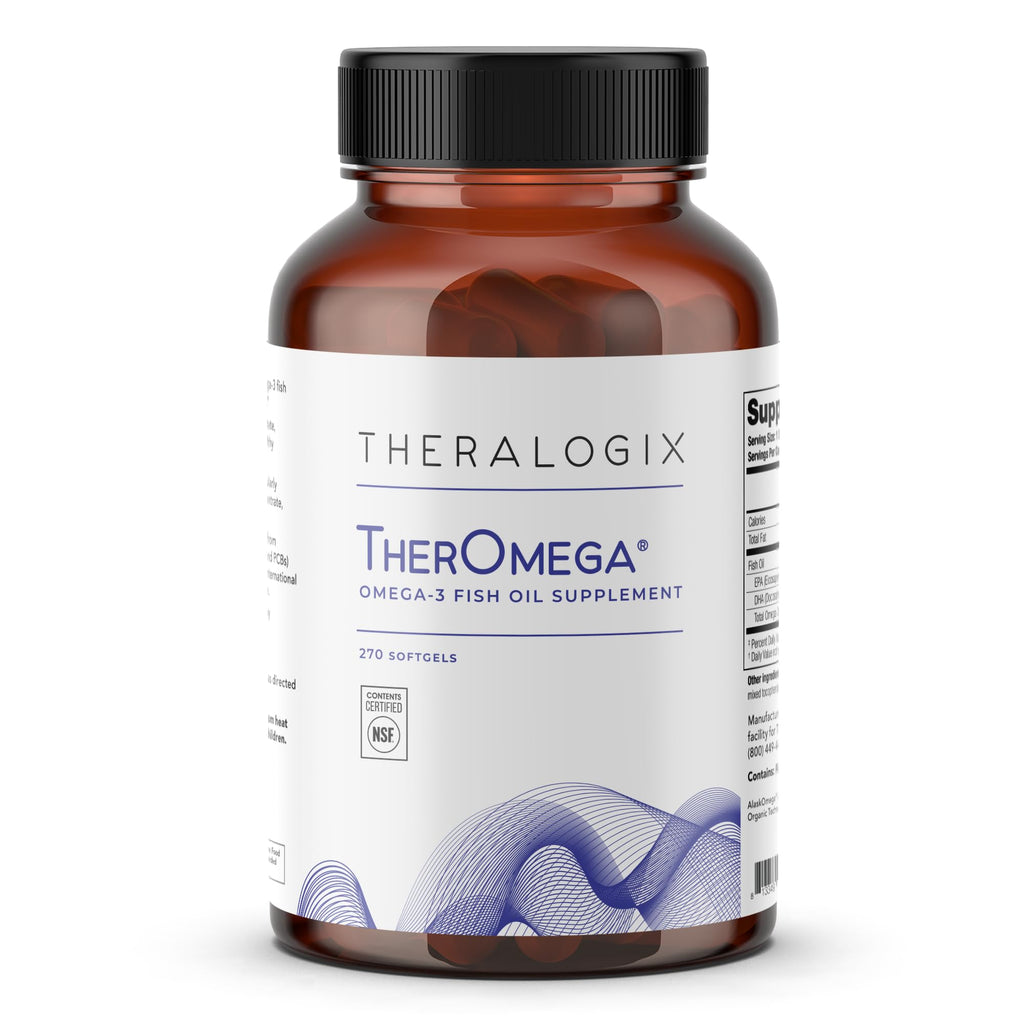Theralogix TherOmega Omega-3 Fish Oil – 700 mg DHA + EPA, 270 Softgels, Sustainably Sourced & NSF Certified