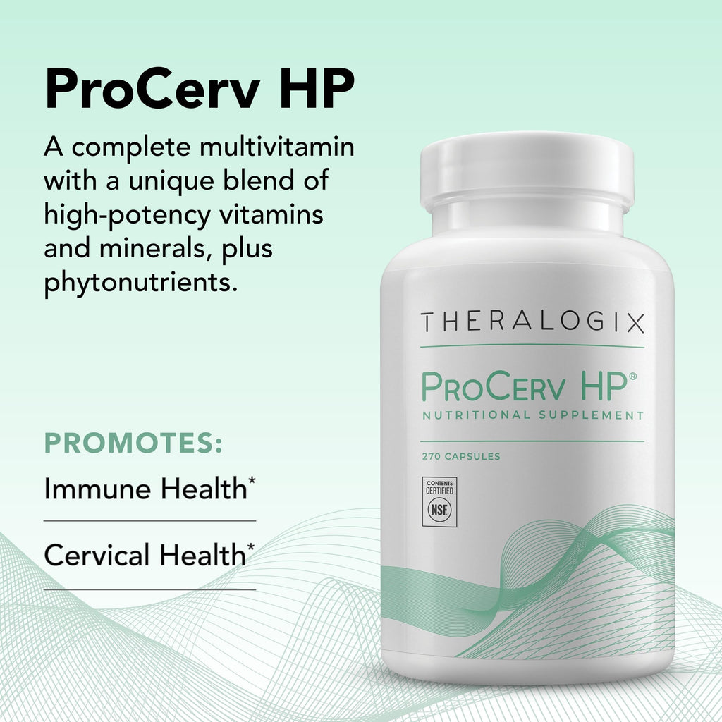 Theralogix ProCerv HP High-Potency Multivitamin – Immune Support for Men & Women – 270 Capsules (NSF Certified)