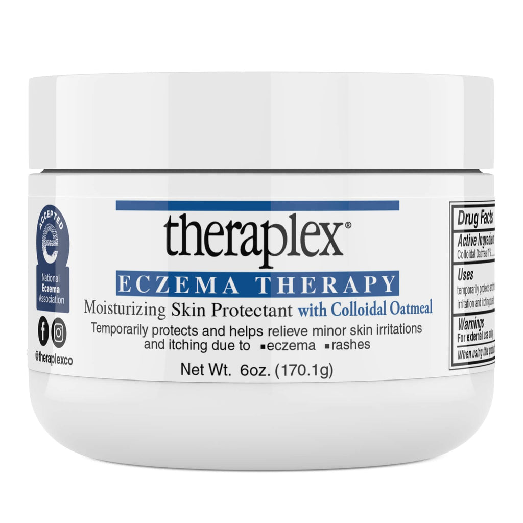 Theraplex Eczema Therapy (6 oz) – Fragrance-Free, Hypoallergenic Moisturizing Skin Protectant with Colloidal Oatmeal | NDA Seal