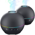 THIMONES 2 Pack Essential Oil Diffuser – 200ml Ultrasonic, 4 Timers, 7 Colors