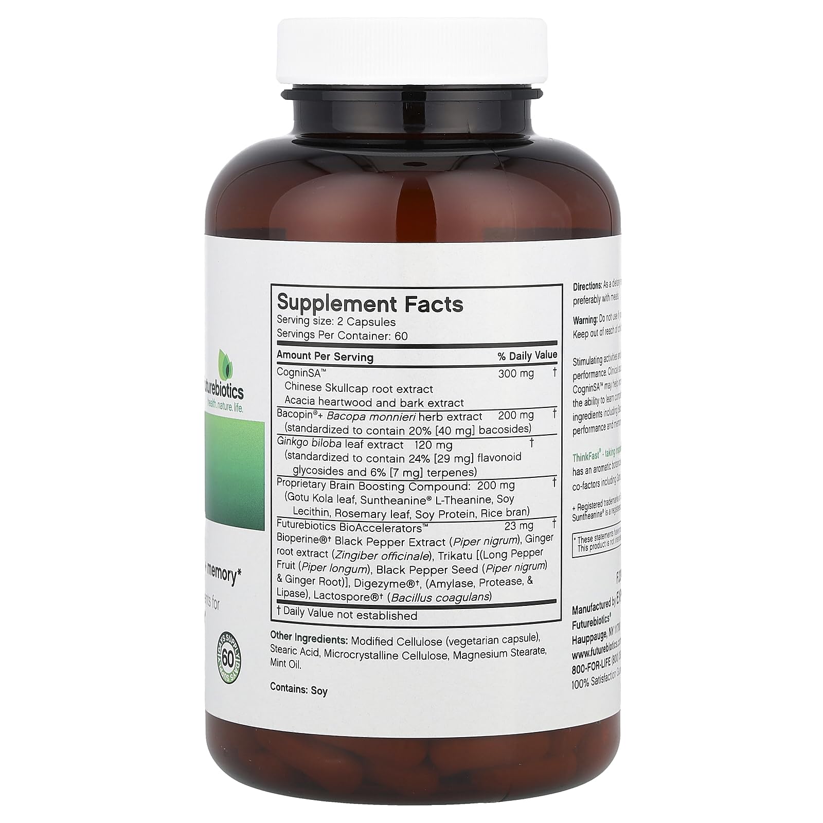 ThinkFast Futurebiotics 120 VCaps – Brain Health & Focus