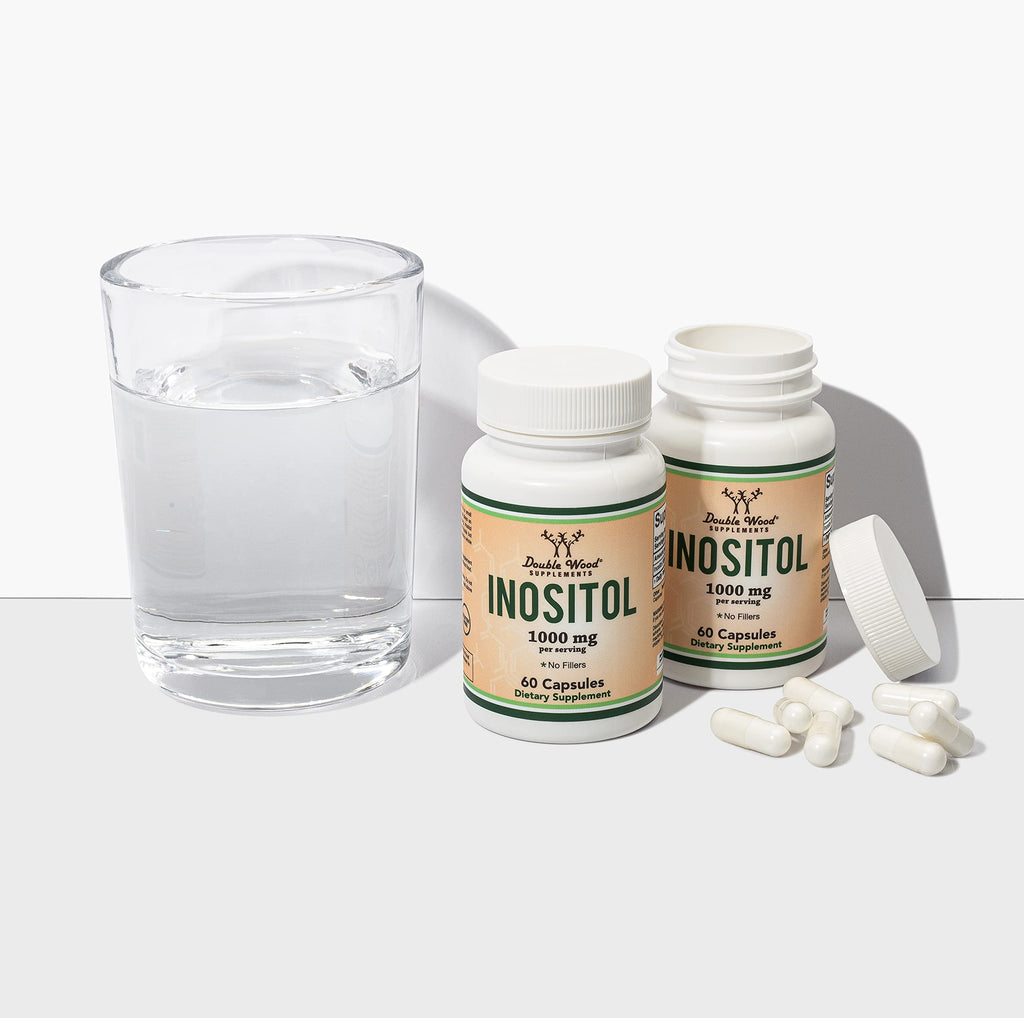 Inositol 1000mg Capsules (Myo-Inositol) for Women's Health – Double Wood, Pack of 2