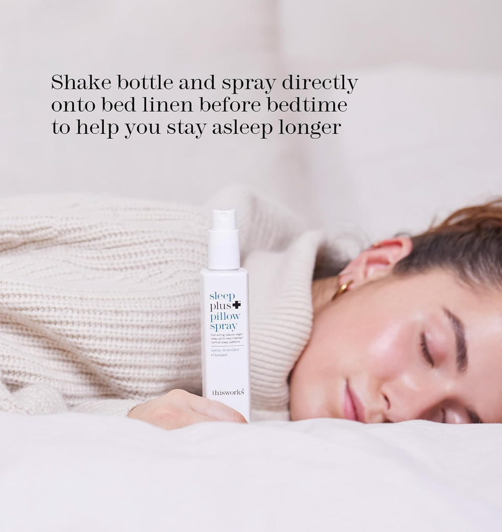 This Works Sleep Plus Pillow Spray 50 ml - Lavender, Camomile & Vetivert | Restful Sleep Aid