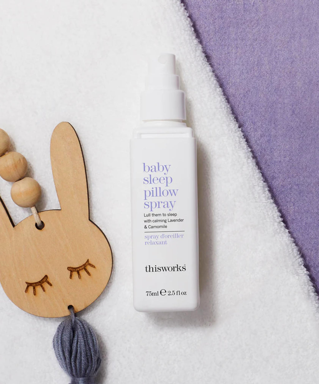 Thisworks Baby Sleep Pillow Spray – Ultra-Gentle Sleep, Lavender & Chamomile, 75ml (6+ Months)