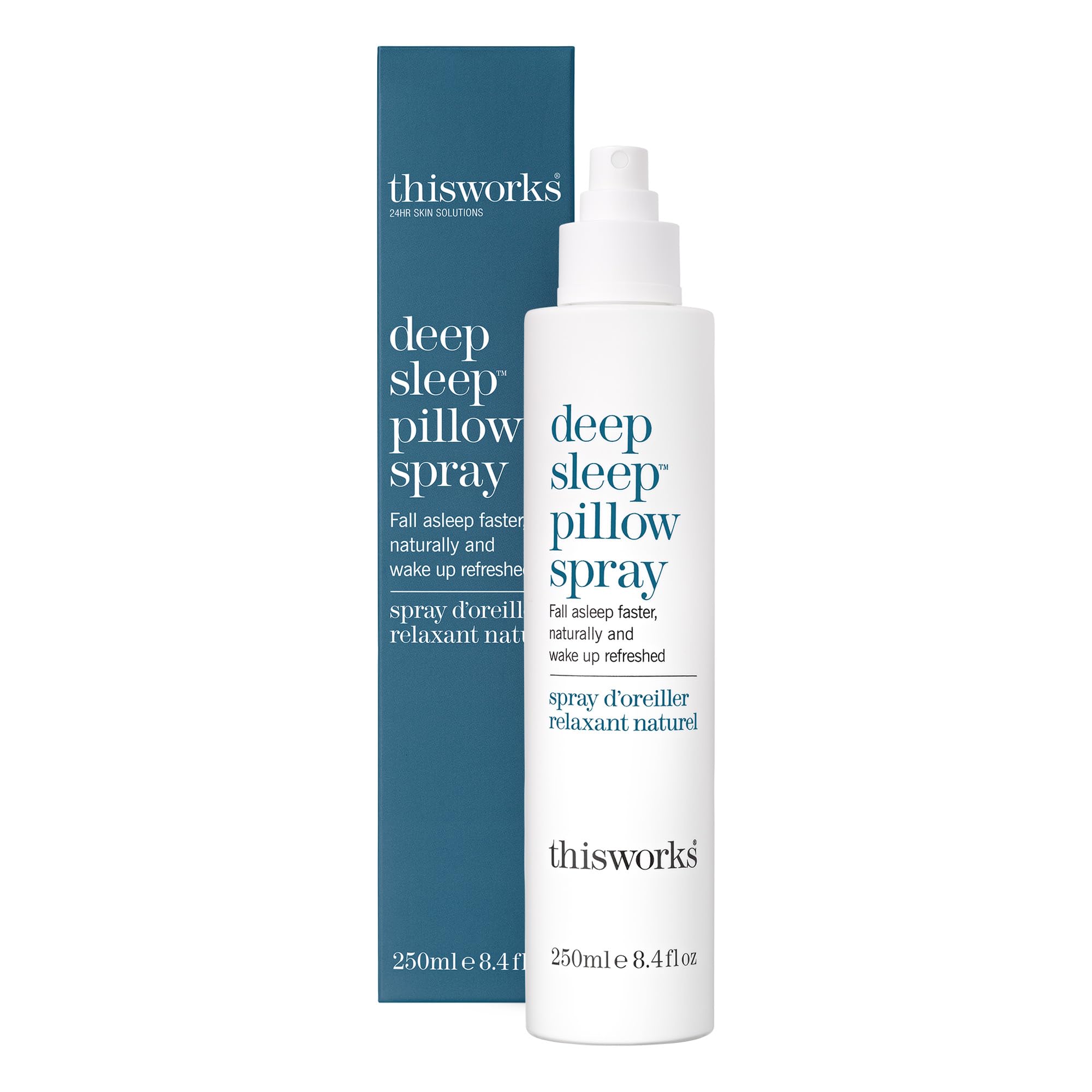 THISWORKS Deep Sleep Pillow Spray – 250 ml | Natural Aromatherapy Sleep Aid with Lavender, Vetivert & Chamomile