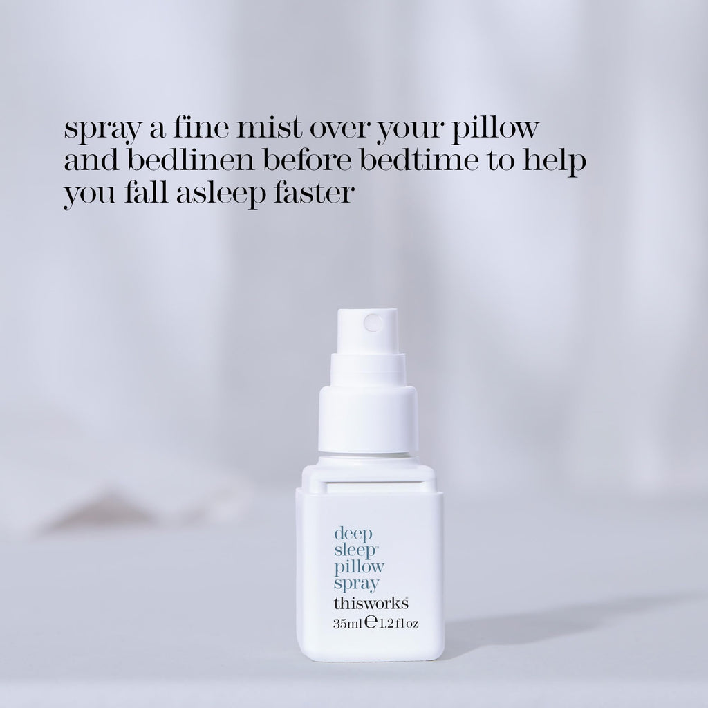 THISWORKS Deep Sleep Pillow Spray – Fast-Acting Natural Lavender for Relaxation & Restful Sleep (35 ml Travel Size)
