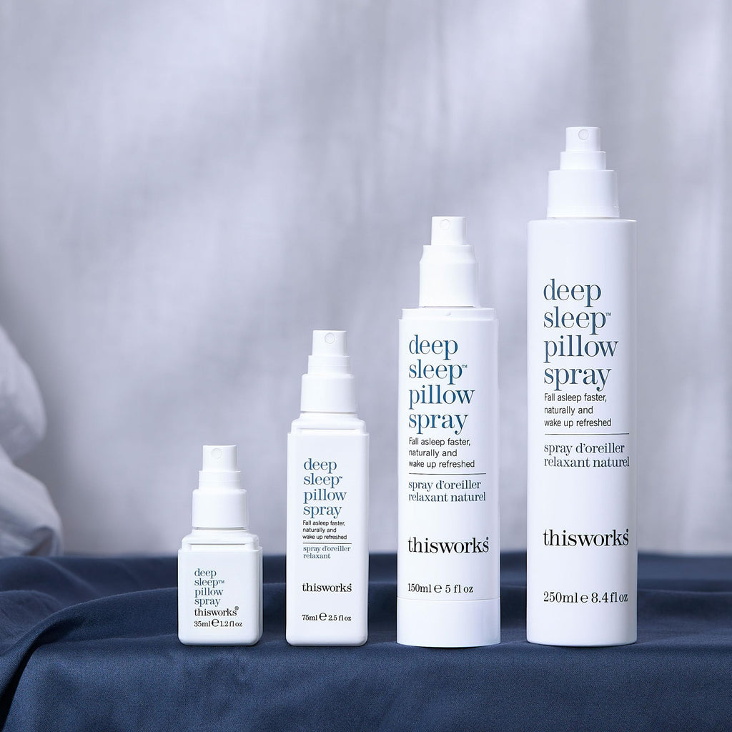 THISWORKS Deep Sleep Pillow Spray – 250 ml | Natural Aromatherapy Sleep Aid with Lavender, Vetivert & Chamomile