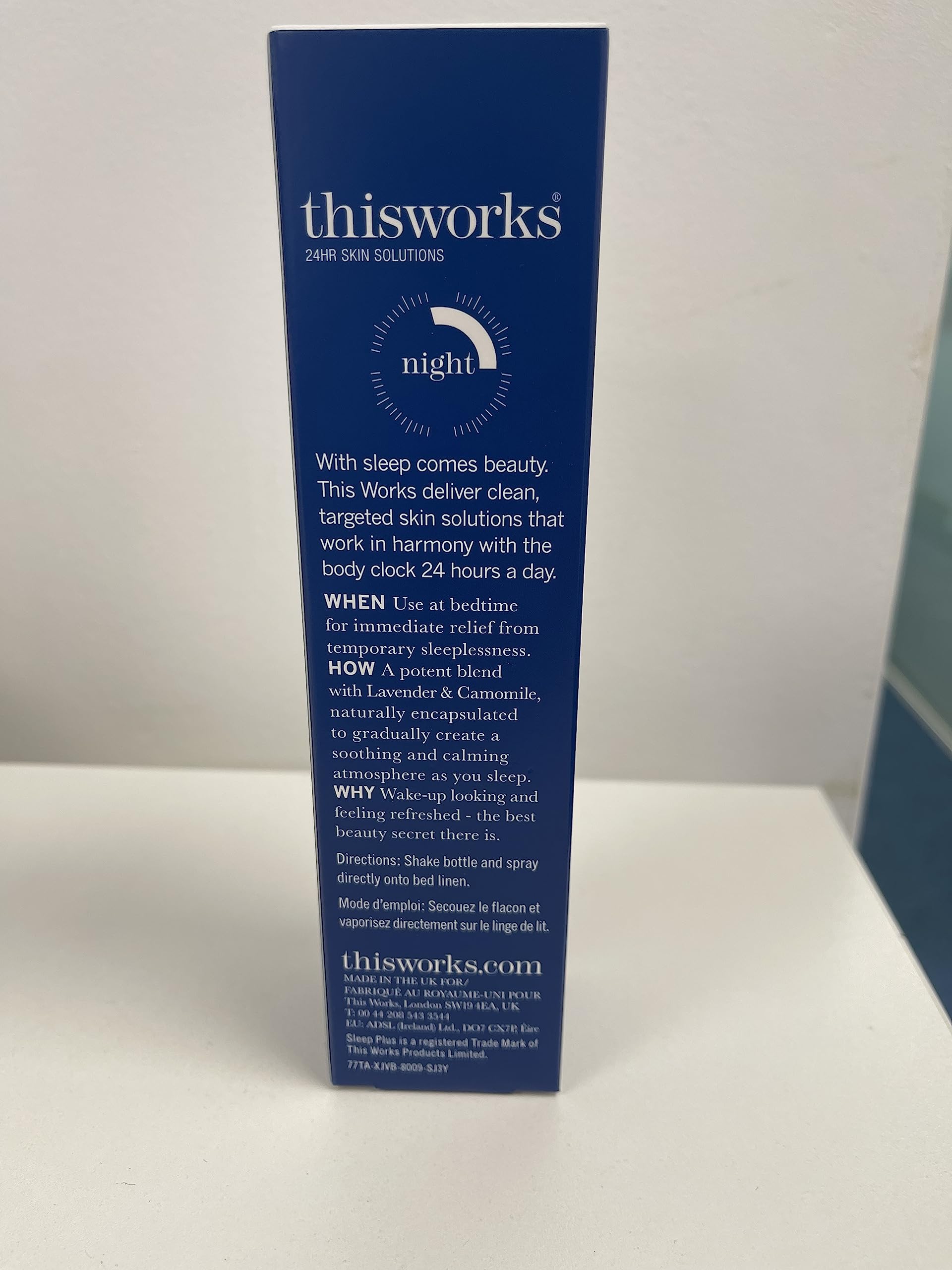 THISWORKS Sleep Plus Pillow Spray – Fast-Acting Rest with Lavender, Vetivert & Camomile, 100ml