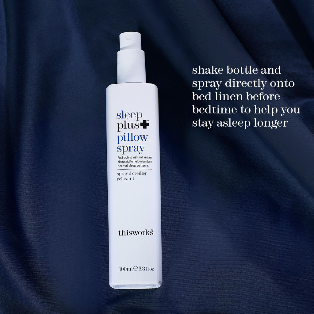 THISWORKS Sleep Plus Pillow Spray – Fast-Acting Rest with Lavender, Vetivert & Camomile, 100ml