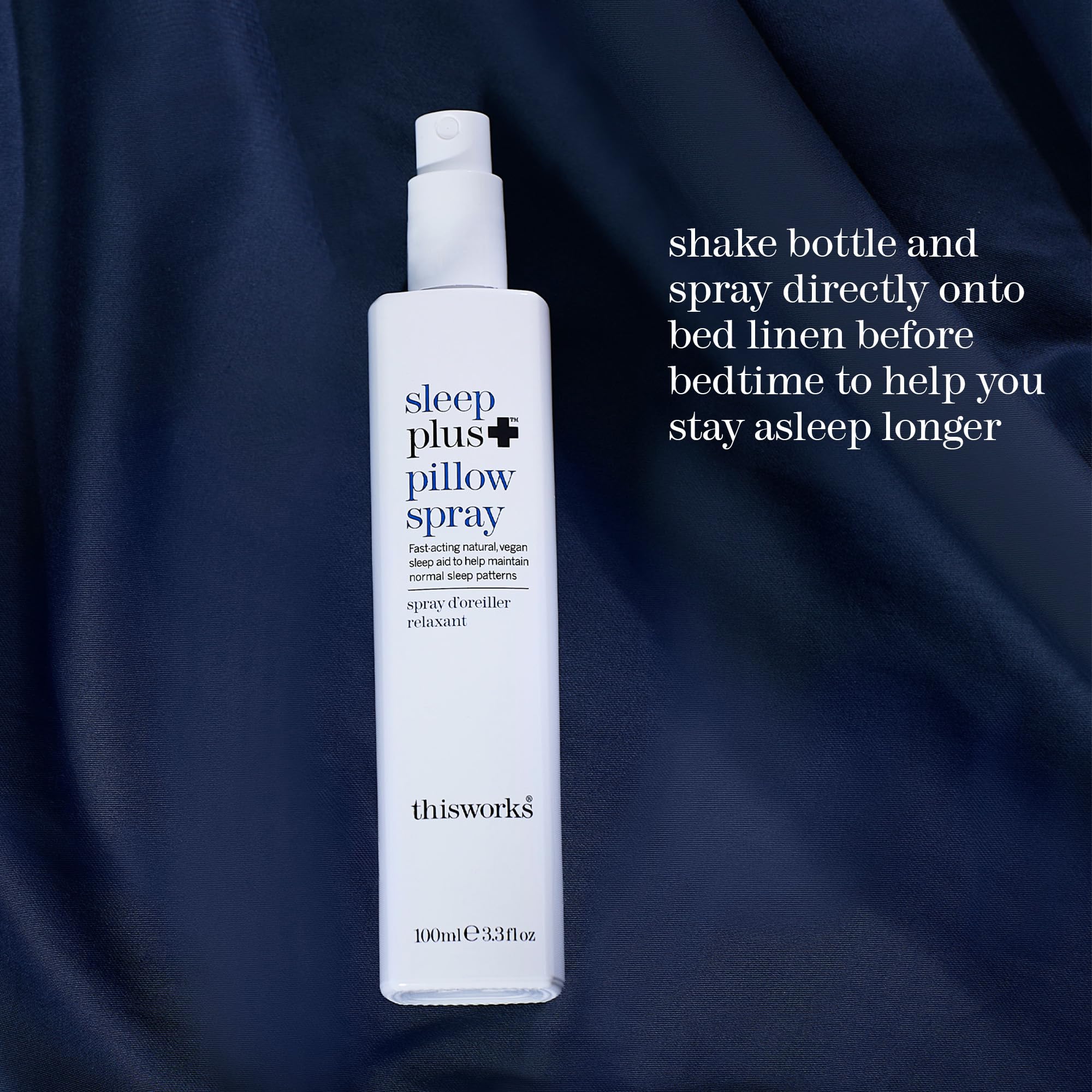 THISWORKS Sleep Plus Pillow Spray – Fast-Acting Rest with Lavender, Vetivert & Camomile, 100ml
