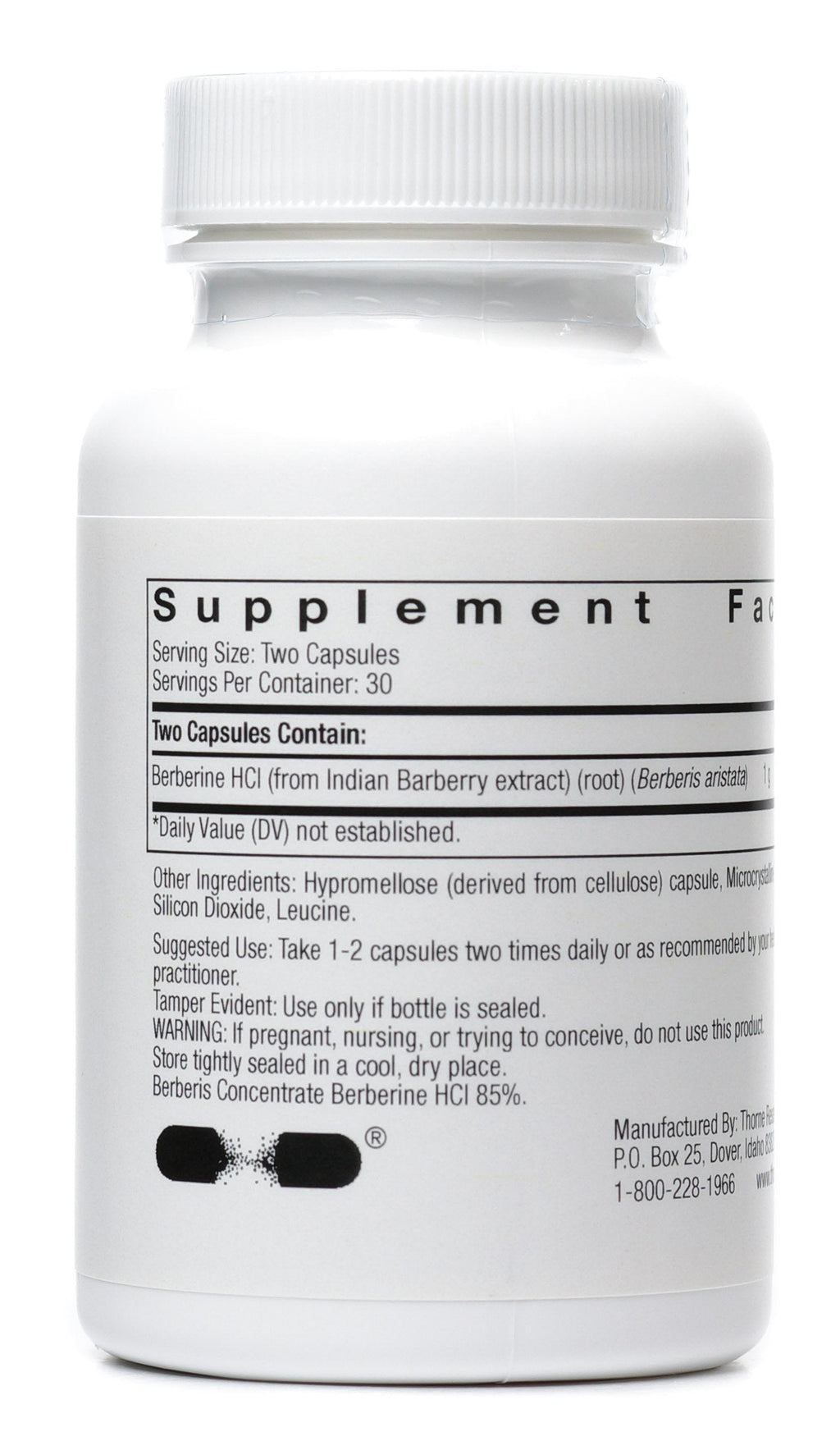 THORNE BERBERINE-500 (Pack of 2) – 60 Capsules Each