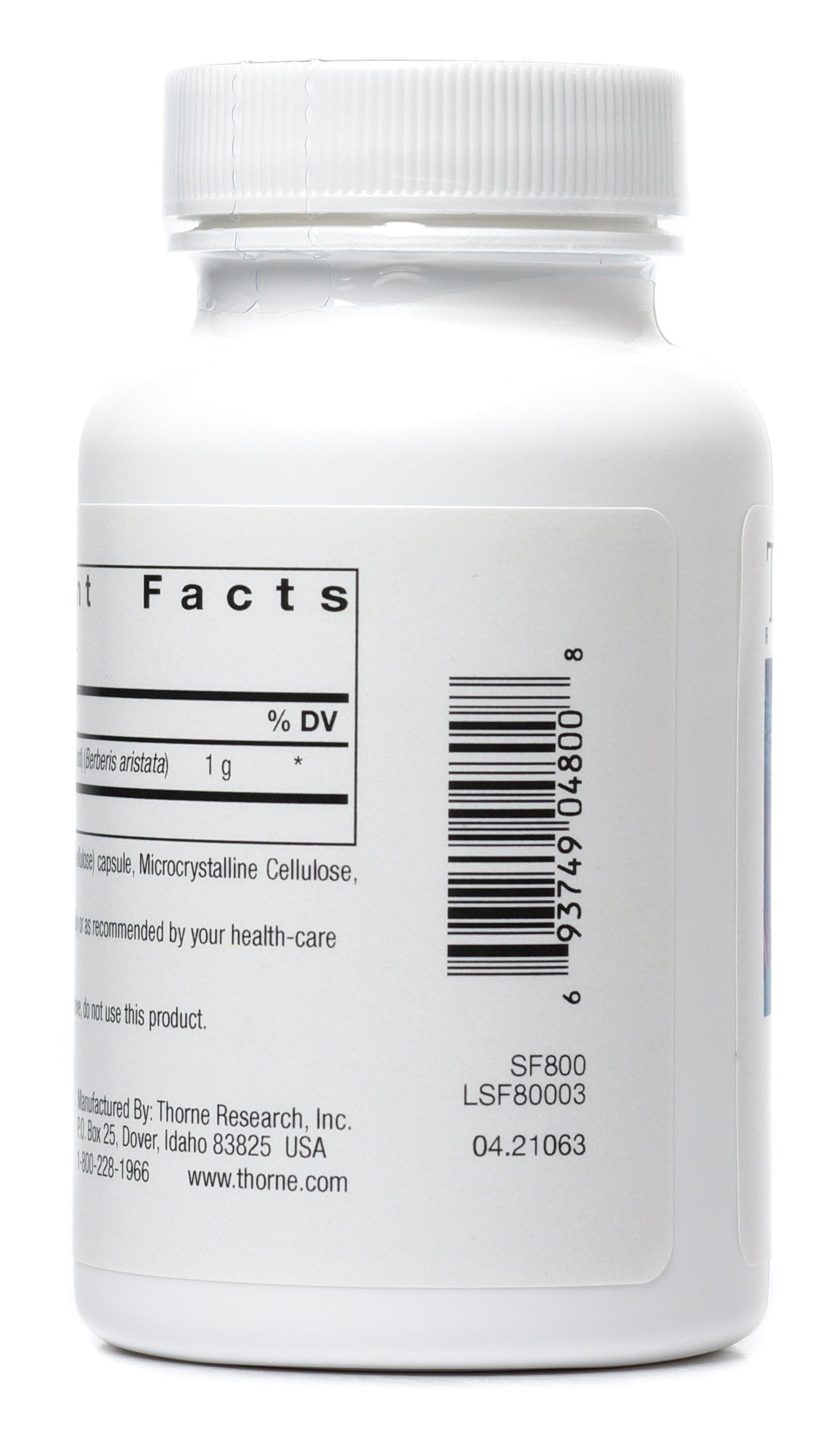 THORNE BERBERINE-500 (Pack of 2) – 60 Capsules Each