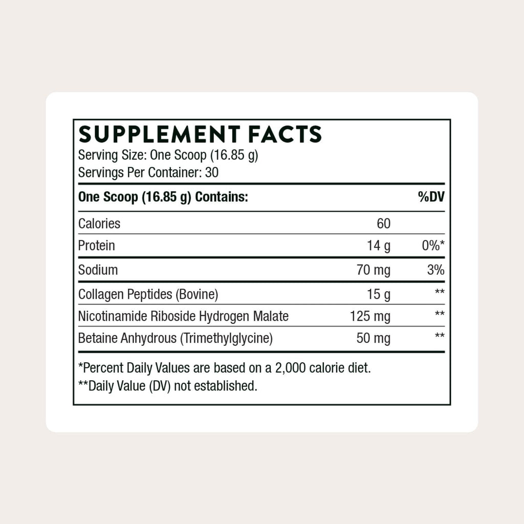 THORNE Collagen Fit – Unflavored Collagen Peptides with Nicotinamide Riboside | 30 Servings, NSF Certified for Sport