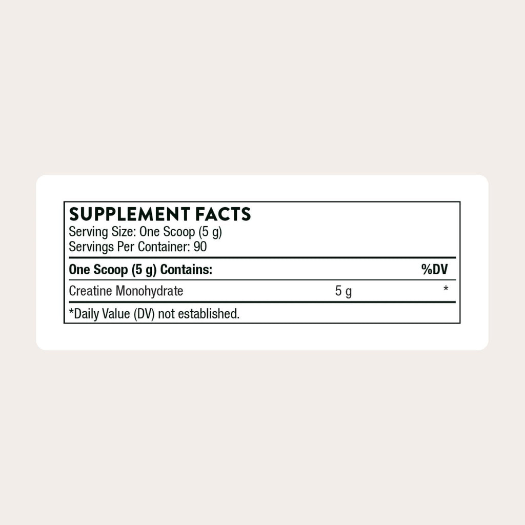 THORNE Creatine - Micronized Creatine Monohydrate Powder for Muscle & Focus | NSF Certified for Sport | Unflavored | 5 g per Serving | 90 Servings