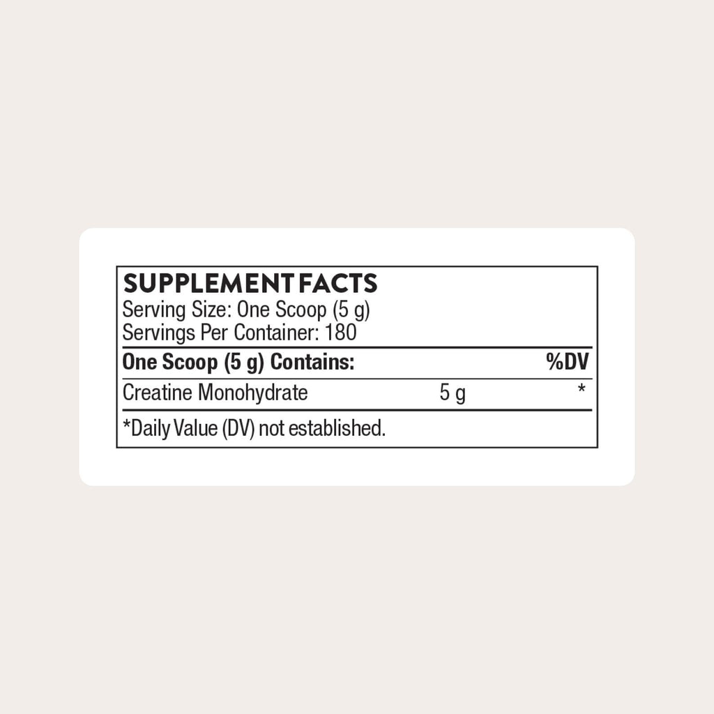 THORNE Creatine – Micronized Creatine Monohydrate Powder, 5 g Serving, 180 Servings, NSF Certified for Sport