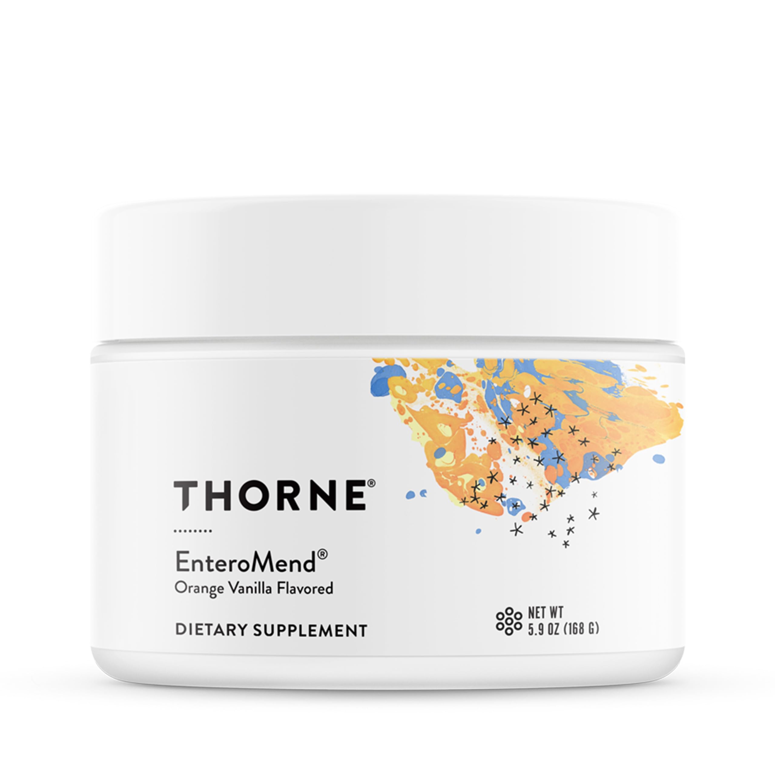 THORNE EnteroMend – Gut Health Supplement for Digestive Function & Regularity | NSF Certified for Sport – Orange Vanilla
