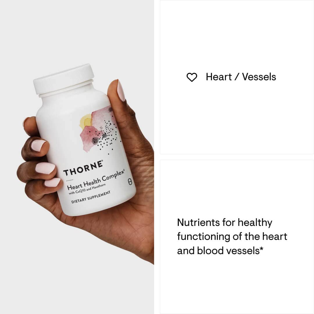 THORNE Heart Health Complex – CoQ10, Taurine & Hawthorn | 90 Capsules