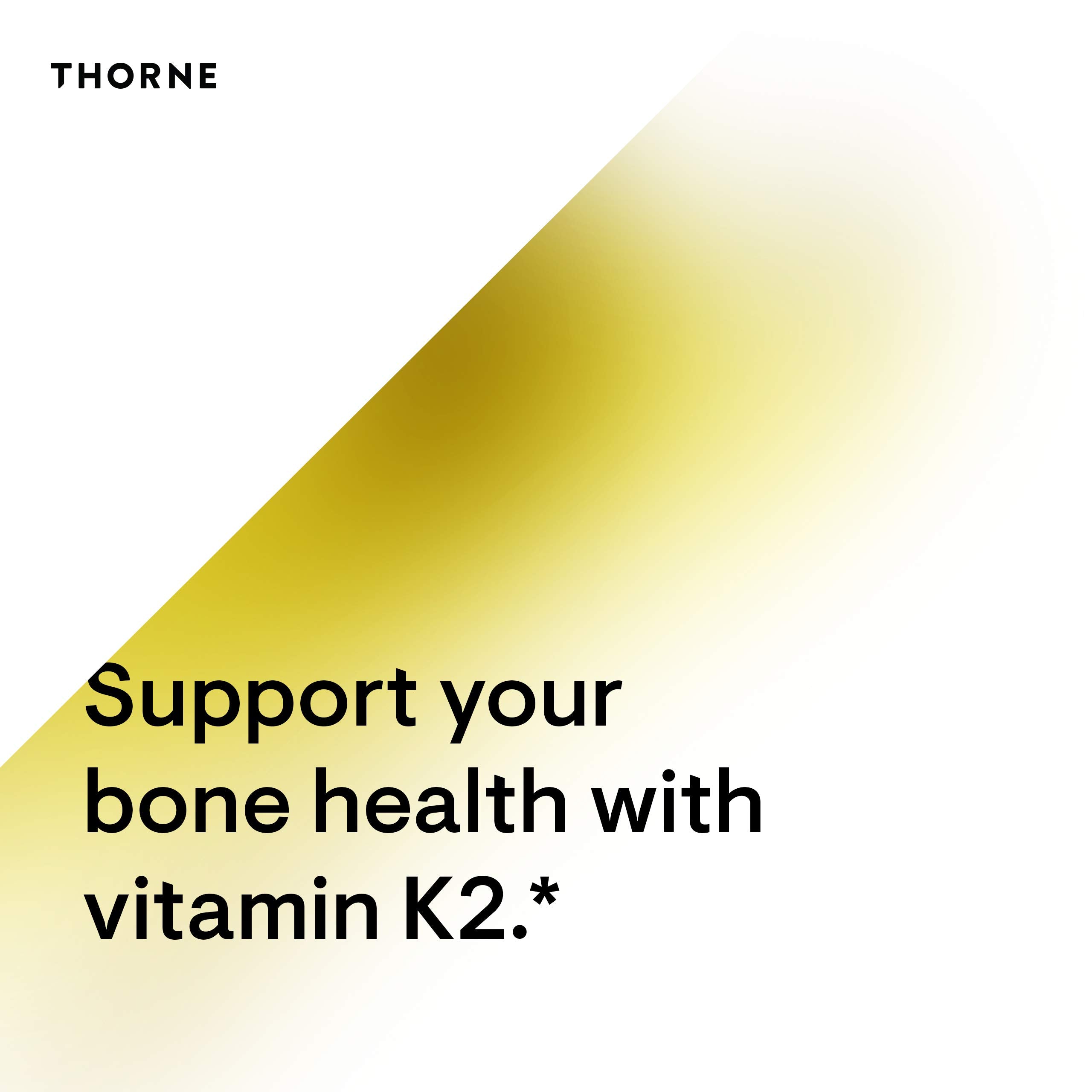 THORNE Vitamin K2 Liquid (1 mg/Drop) – Heart & Bone Support, Gluten/Dairy/Soy Free | 1 Fl Oz
