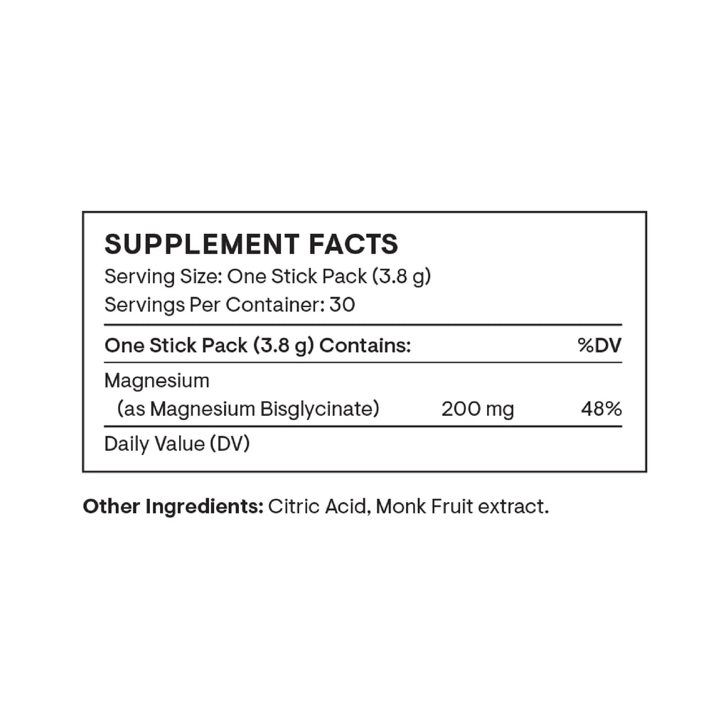 THORNE Magnesium Bisglycinate Powder – Restful Sleep, Muscle Relaxation, Heart Health & Metabolism Support | NSF Certified for Sport | 30 Servings | 0.13 Oz per Stick Pack