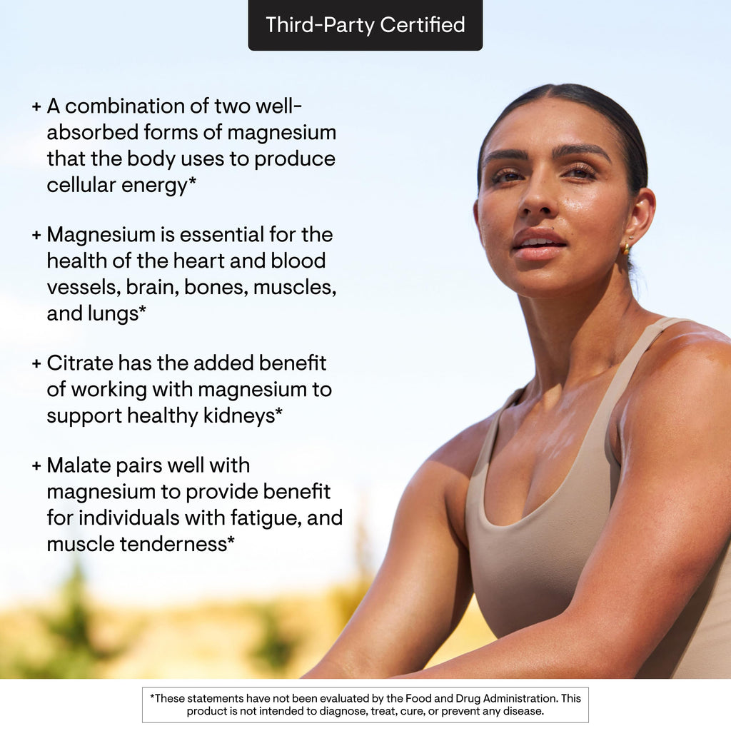 THORNE Magnesium CitraMate - Magnesium Citrate & Malate Supplement - 90 Servings