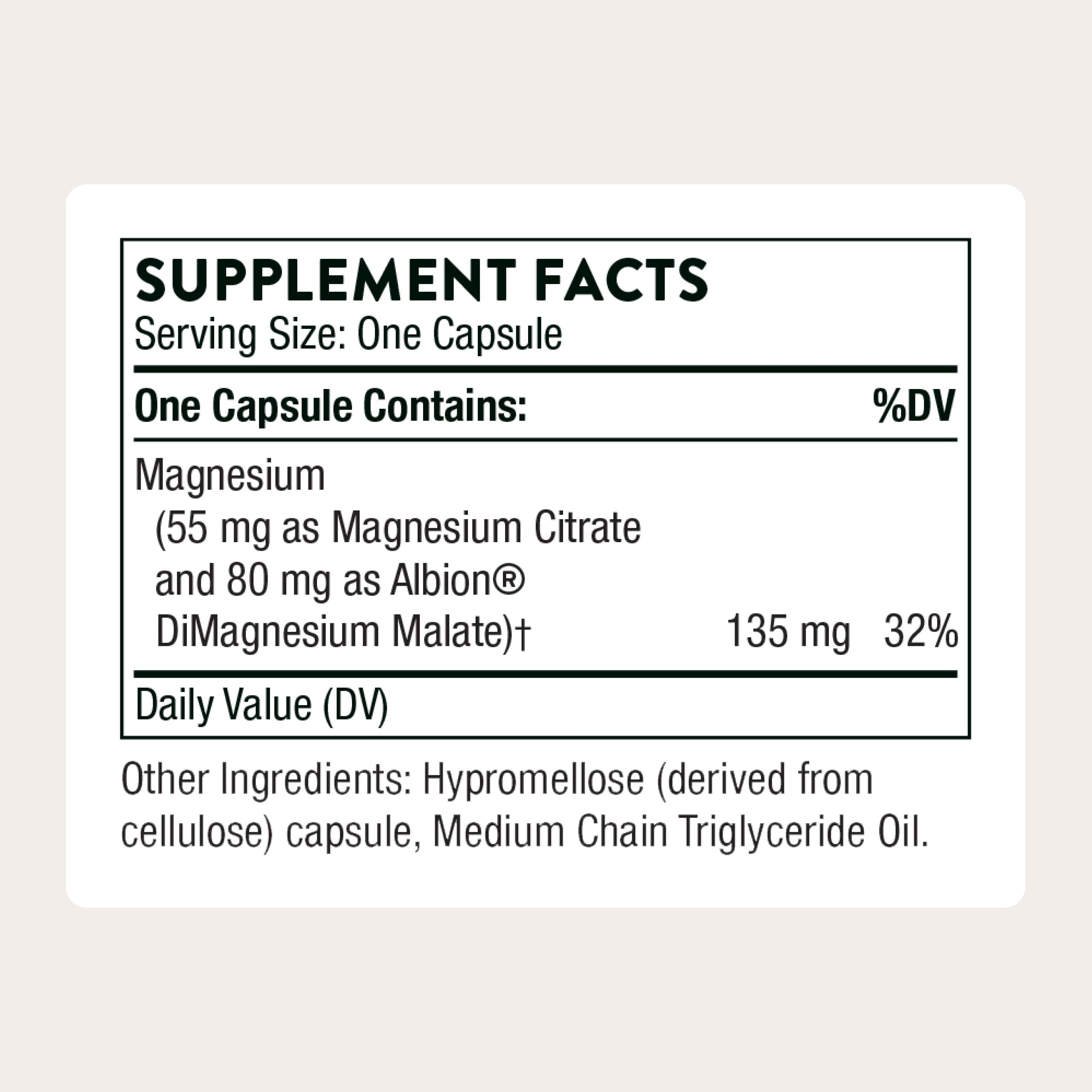 THORNE Magnesium CitraMate - Magnesium Citrate & Malate Supplement - 90 Servings