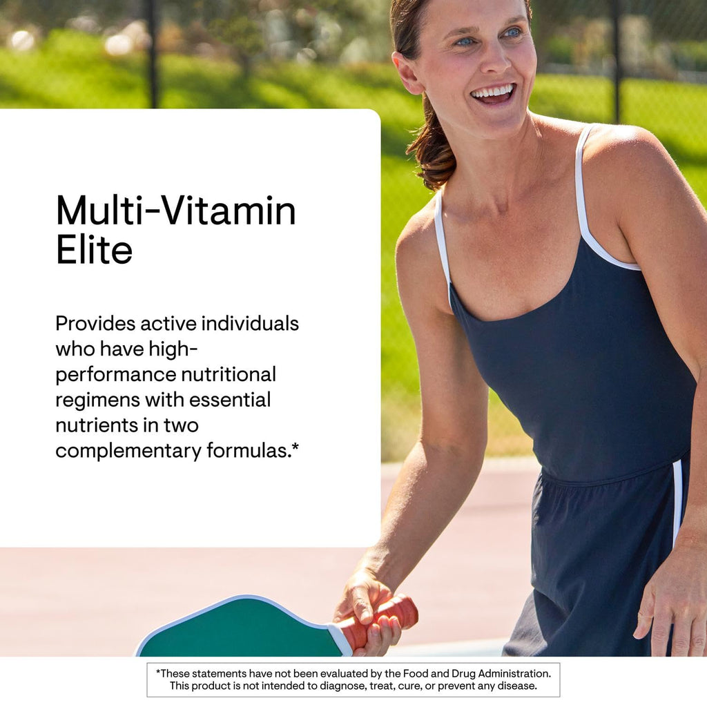 THORNE Multi-Vitamin Elite – AM & PM Daily Nutritional Supplement (Gluten-Free, Dairy-Free) | 180 Capsules