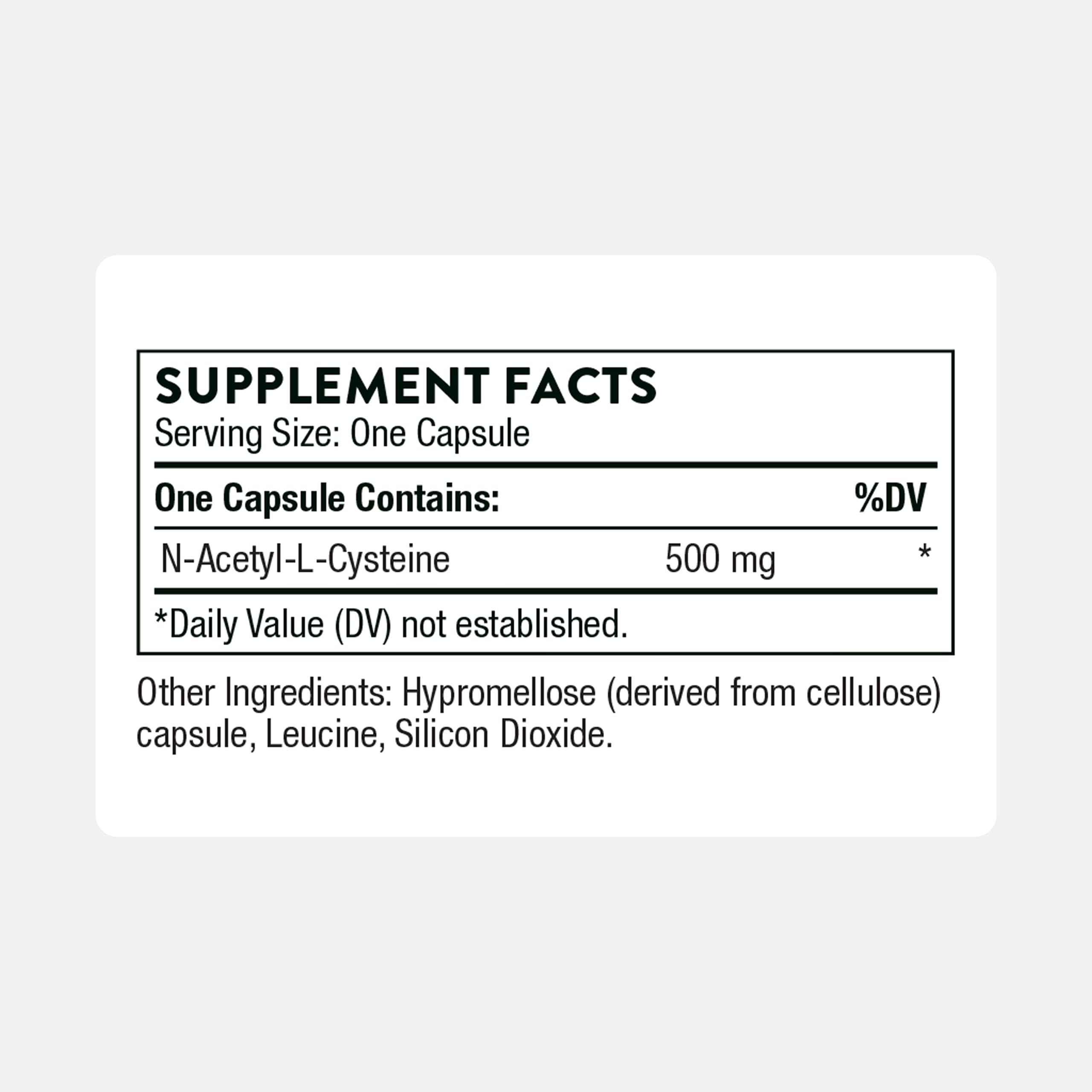 THORNE NAC N-Acetylcysteine 500mg - Supports Respiratory Health & Immune Function - 90 Servings
