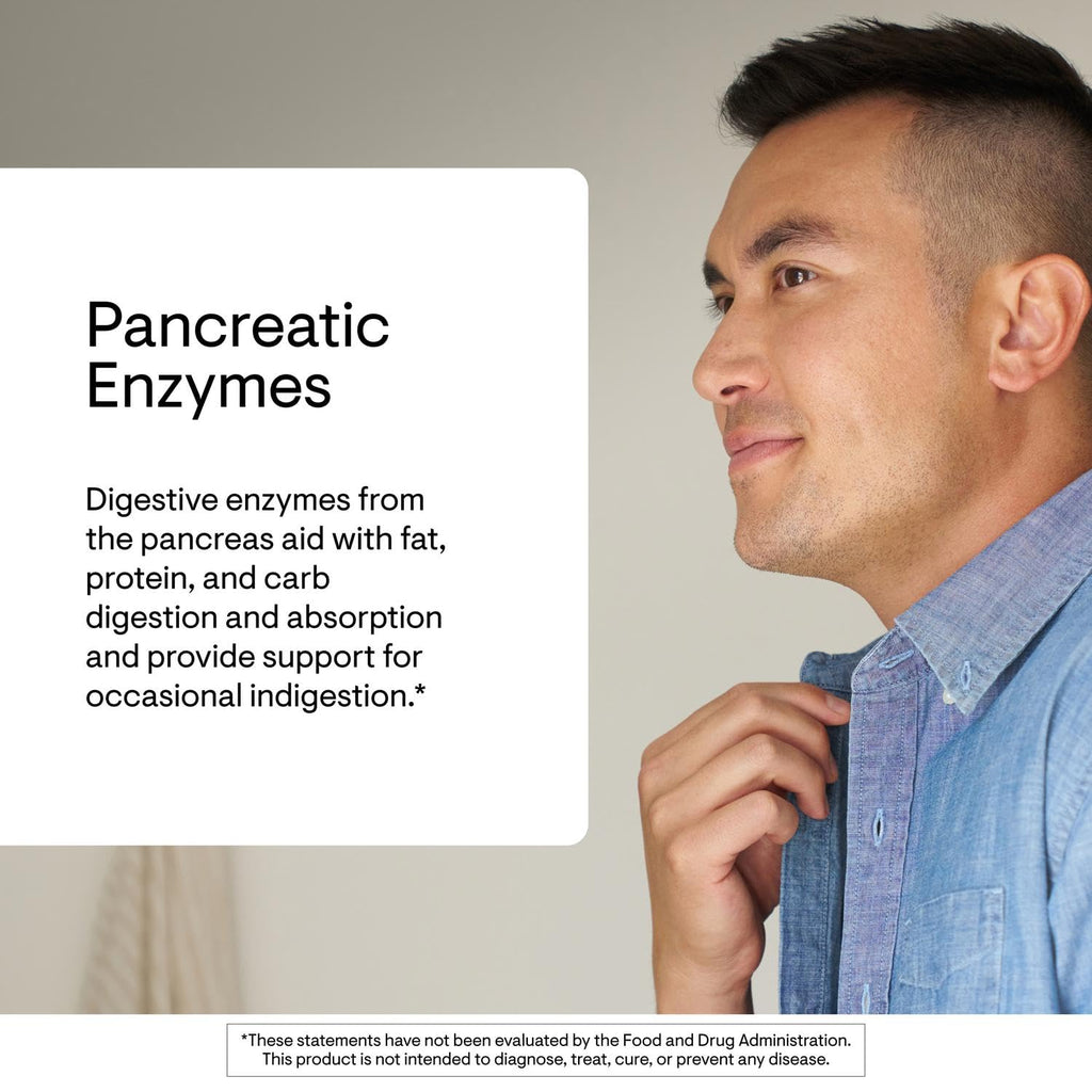 THORNE Pancreatic Enzymes (Dipan-9) – Digestive Support & Nutrient Absorption, 180 Capsules (90 Servings)