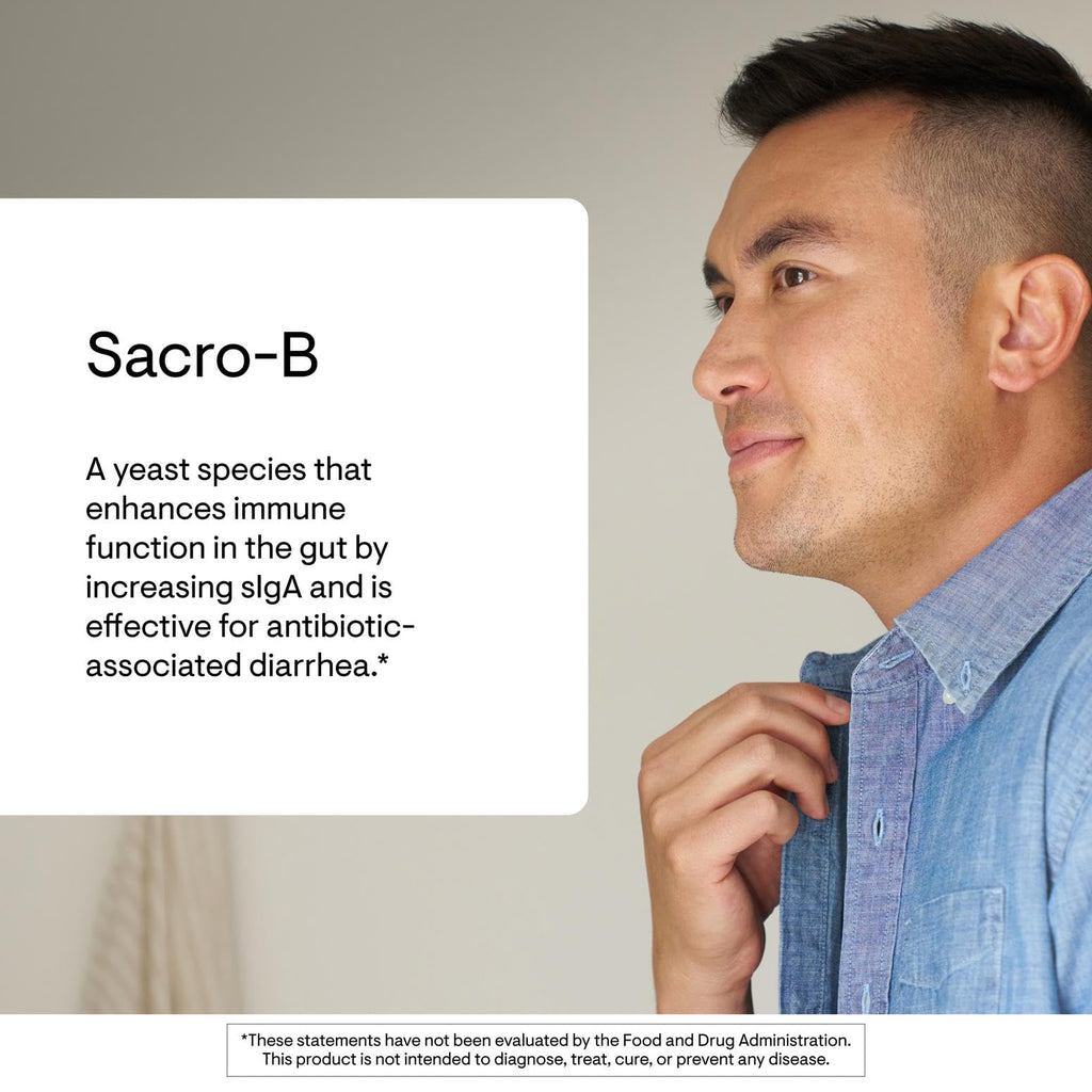 THORNE Sacro-B Probiotic – Gut Health, Immune Support & Gentle Constipation Relief