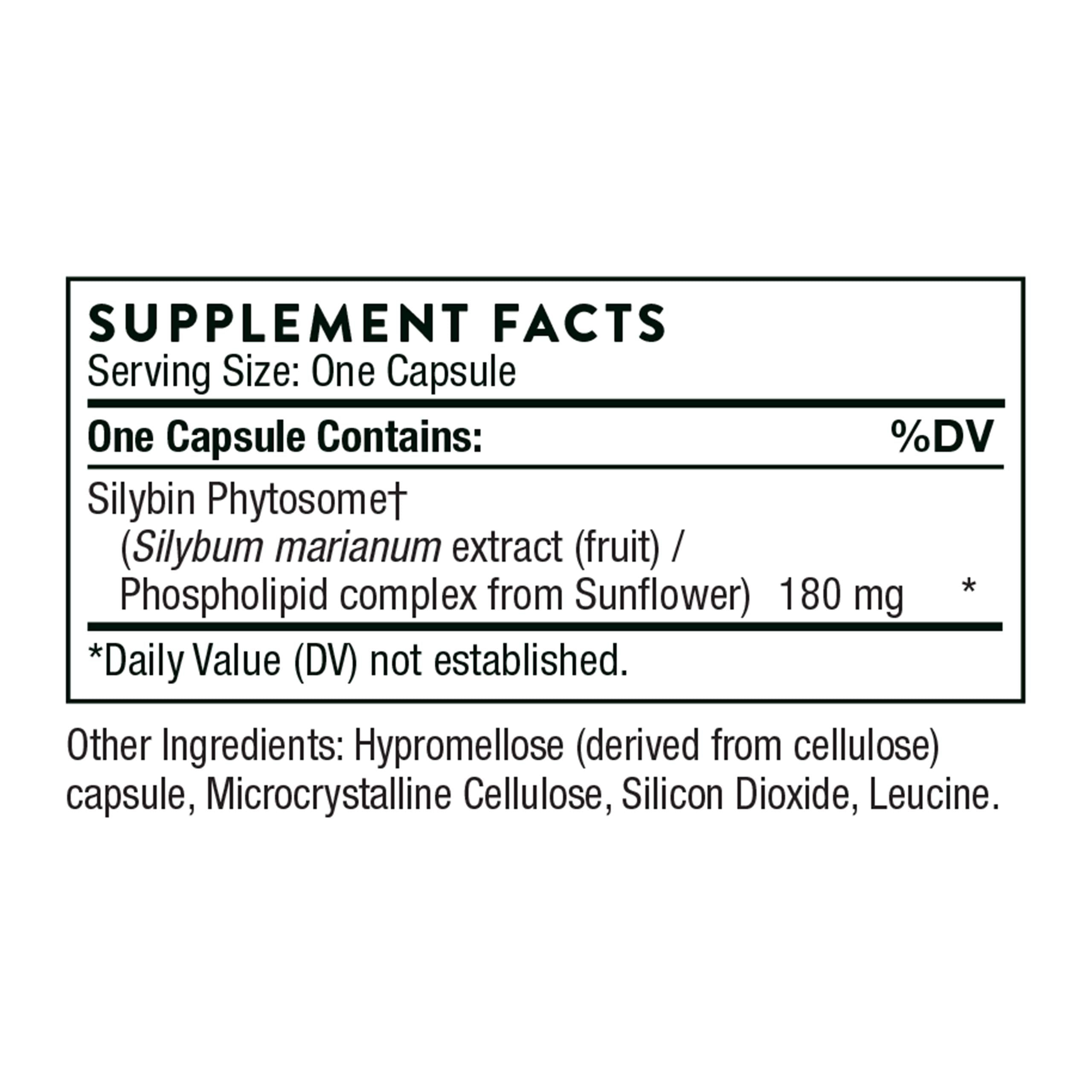 THORNE Milk Thistle Phytosome – Liver Support & Antioxidant Botanical Extract (90 Capsules)